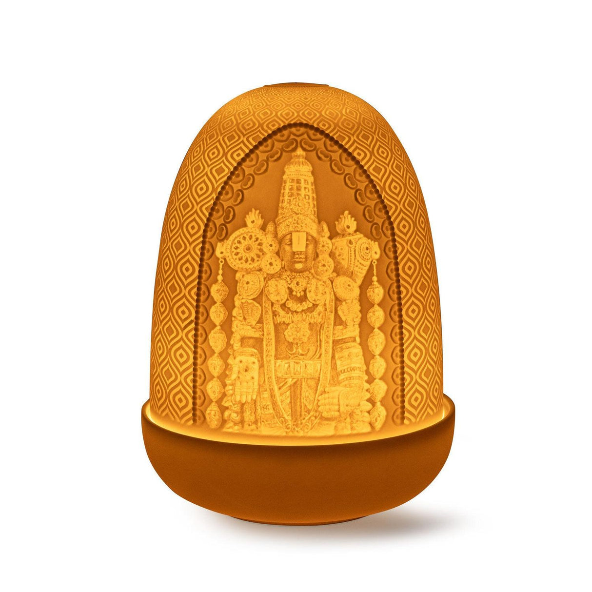 LLADRO' Lampada da Tavolo Lord Balaji Dome 15x11cm Porcellana