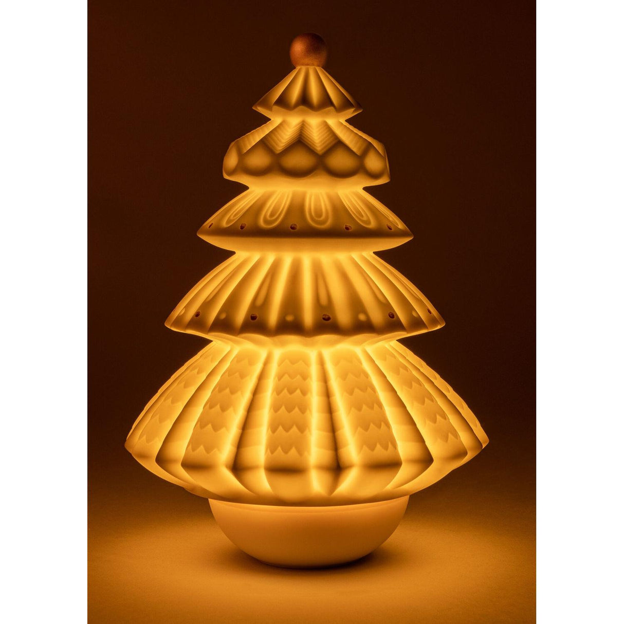 LLADRO' Lampada Albero di Natale 24x16cm Porcellana