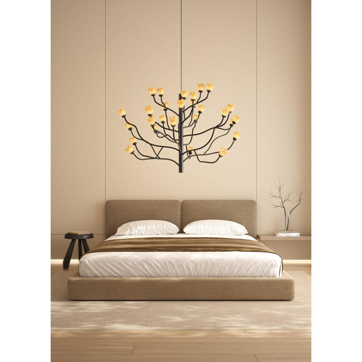 Lladró Chandelier Mokuren 80x140cm Porcellana