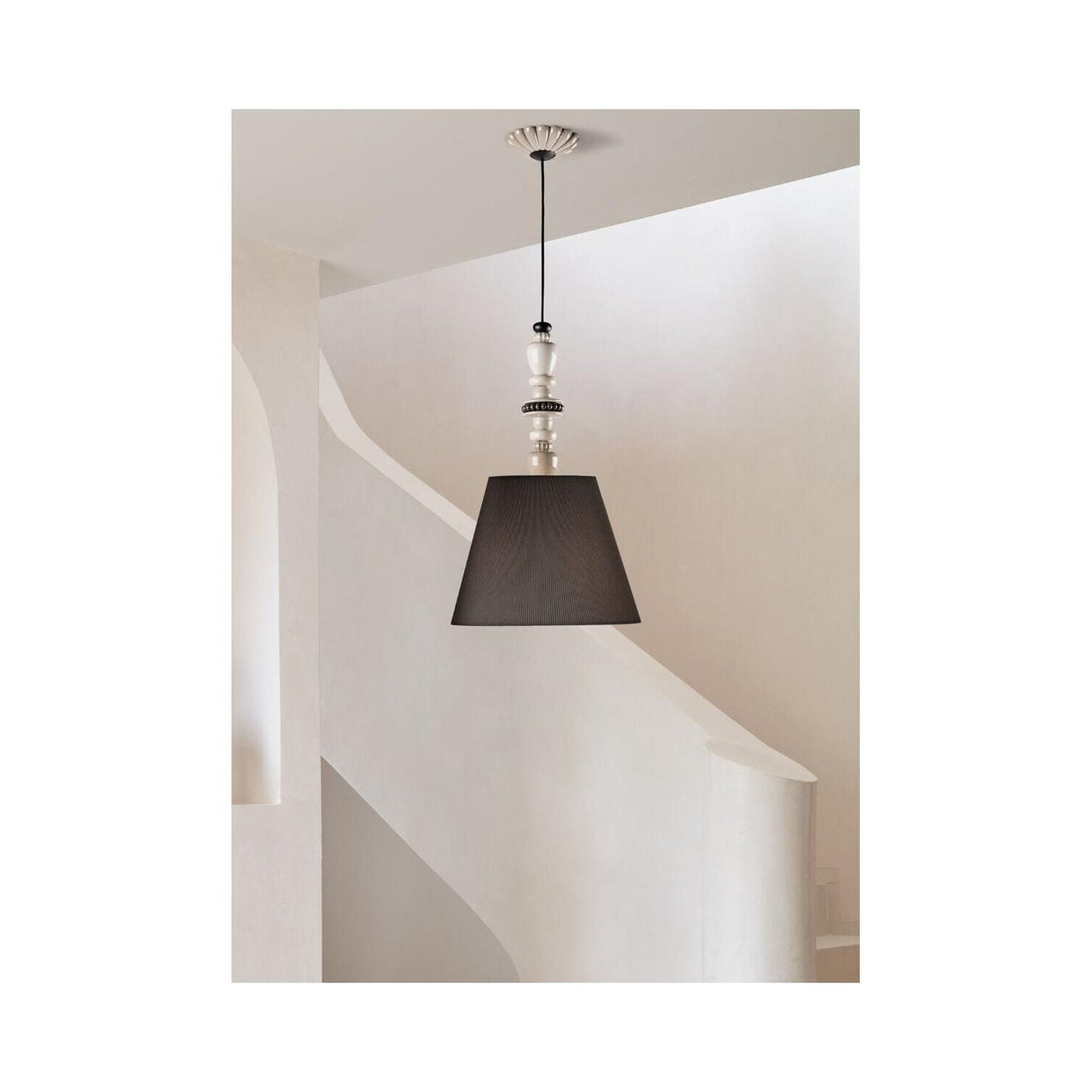 Lladró Firefly Lampada Sospesa Perlato 170x45cm Porcellana