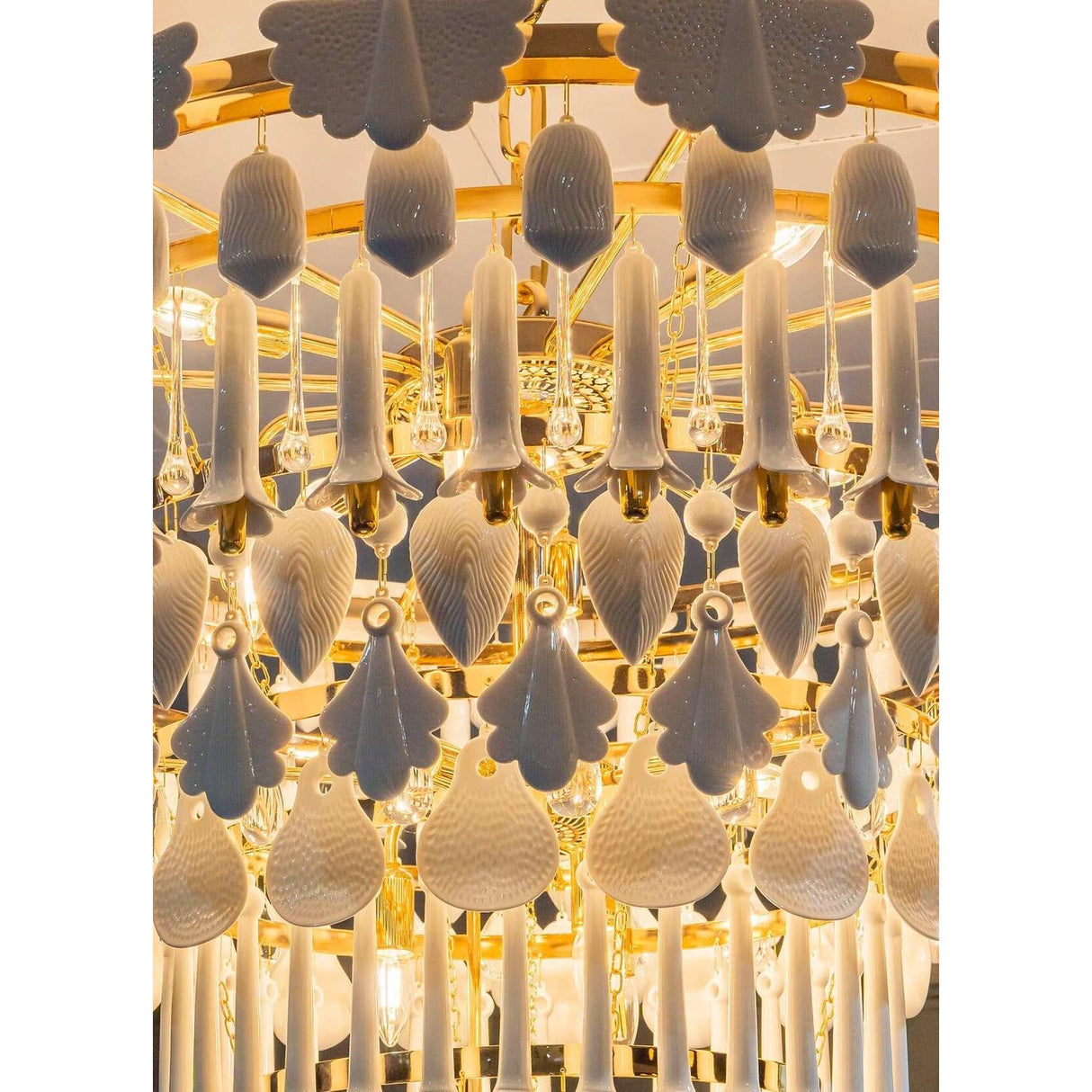 LLADRO' Chandelier Seasons 100 cm Alba 118x100cm Porcellana