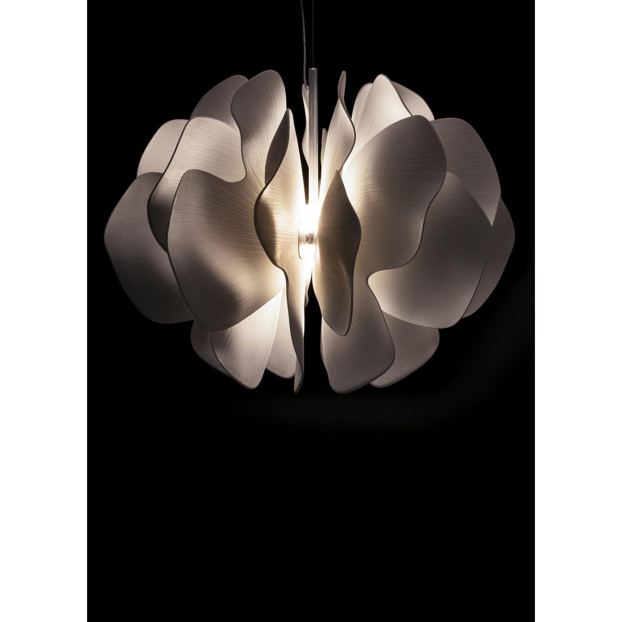 Lladró Nightbloom Lampada Sospesa 60cm Bianco 170x68cm Porcellana