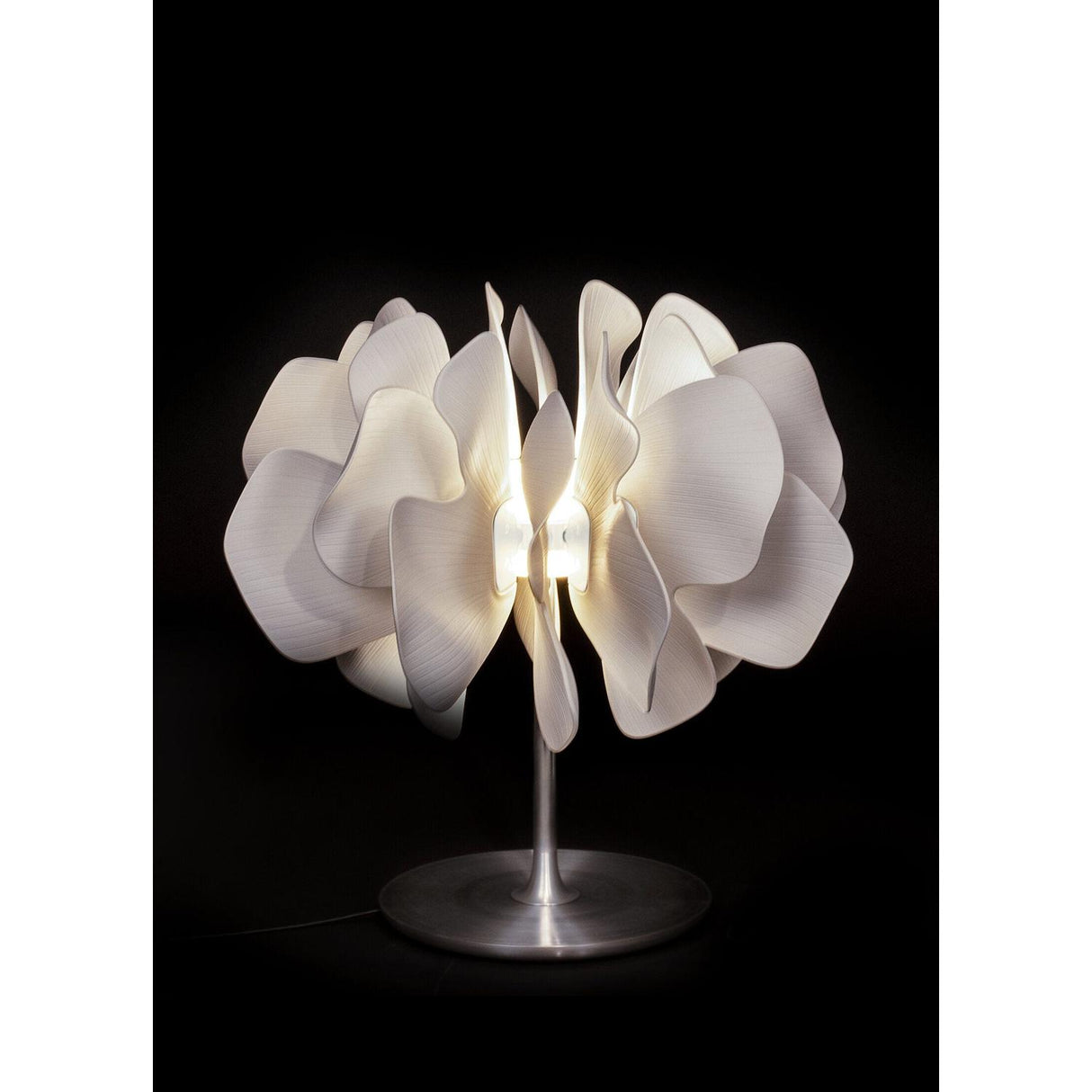 Lladró Nightbloom Lampada da Tavolo Bianco 47x47cm Porcellana