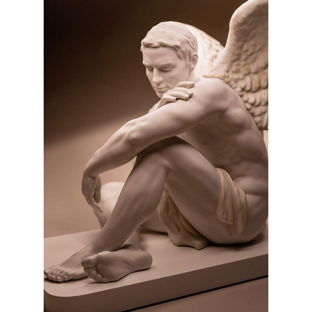 LLADRO' Lampada da Tavolo Angelo Custode 59x40cm Porcellana