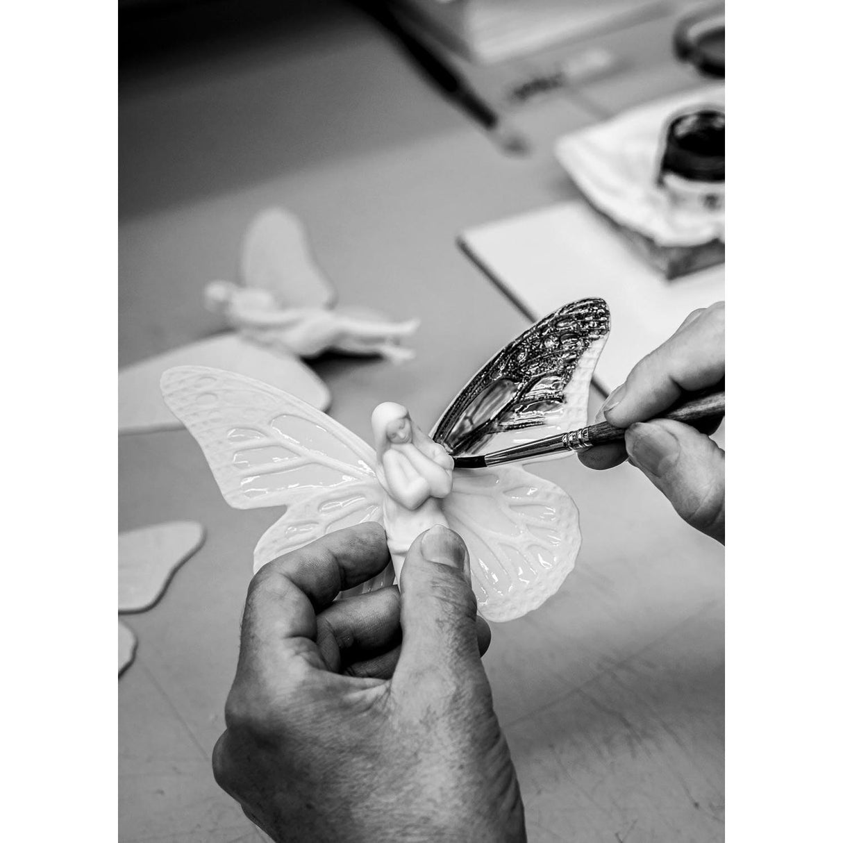 Lladró Chandelier Niagara 135 M Lustro Oro 210x135cm Porcellana