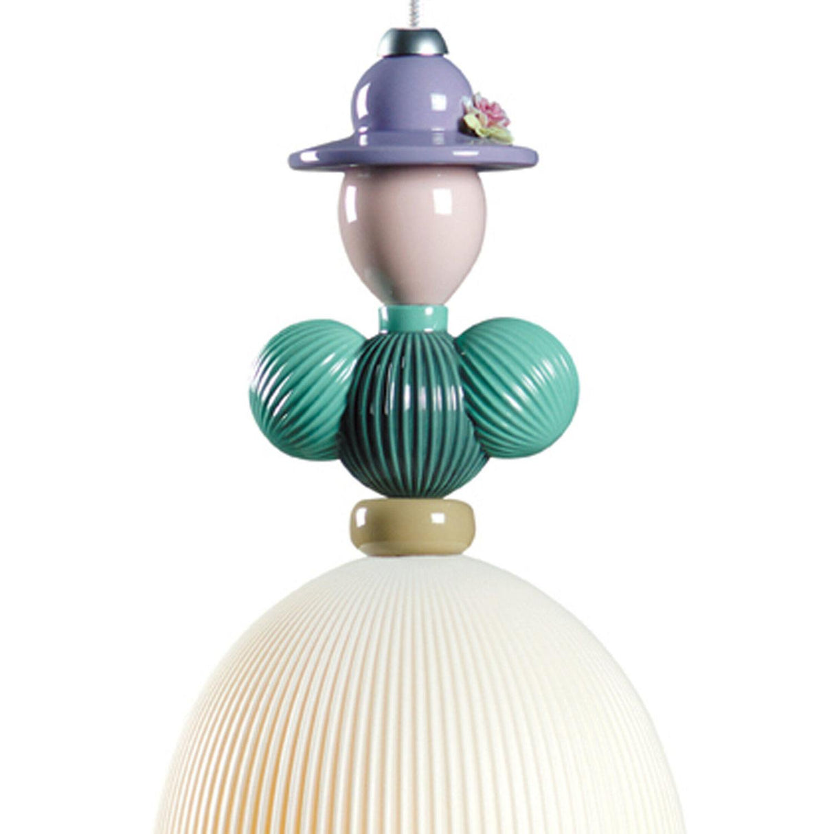 Lladró Lampadario Mademoiselle Béatrice 195x13cm Porcellana