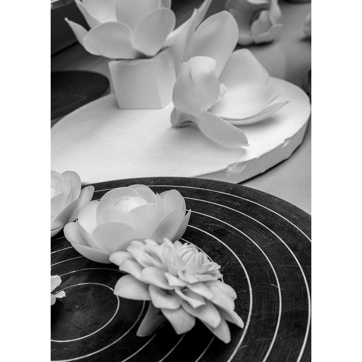 LLADRO' Bouquet Applique Muro 30x30cm Porcellana