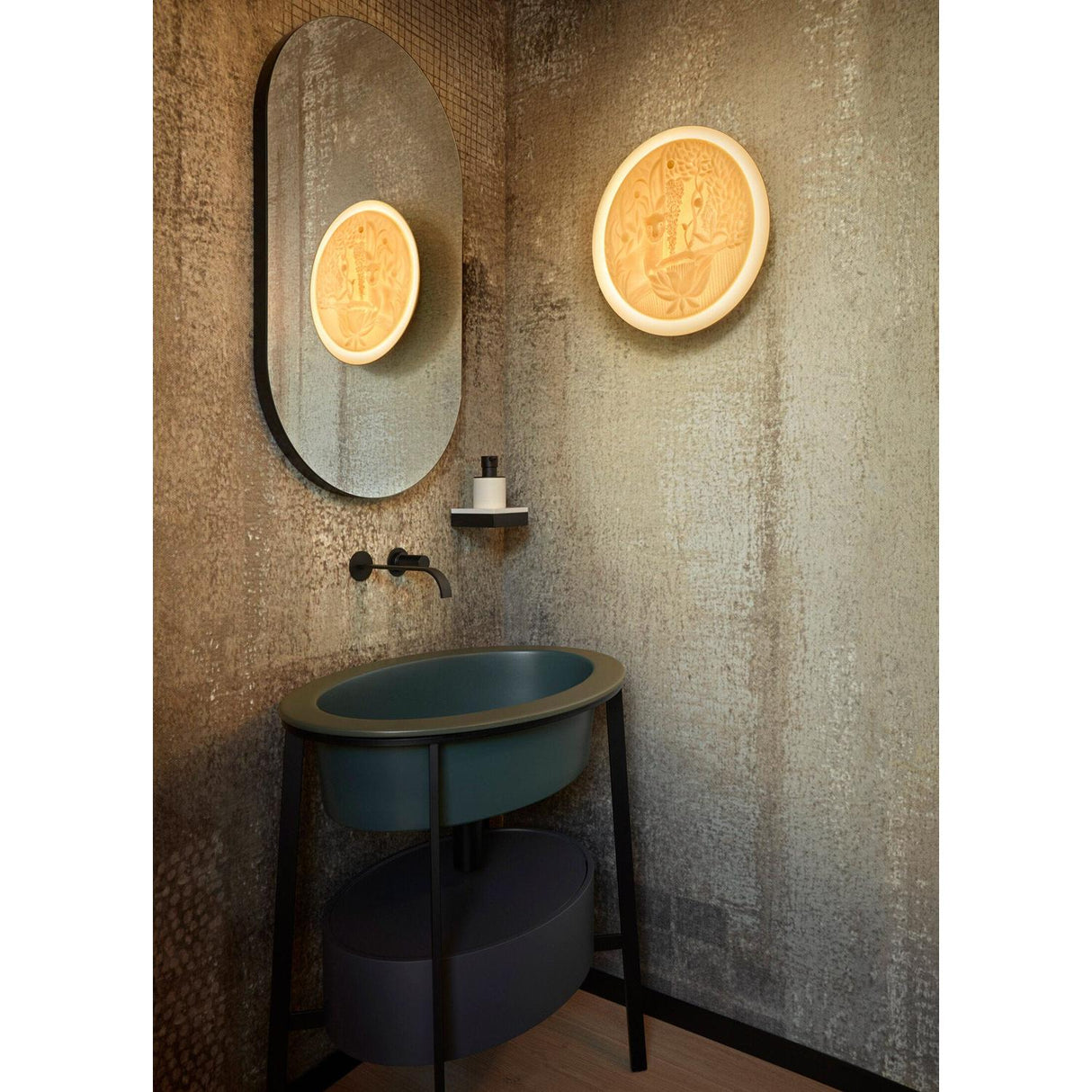 Lladró Giungla Applique Muro 40x40cm Porcellana