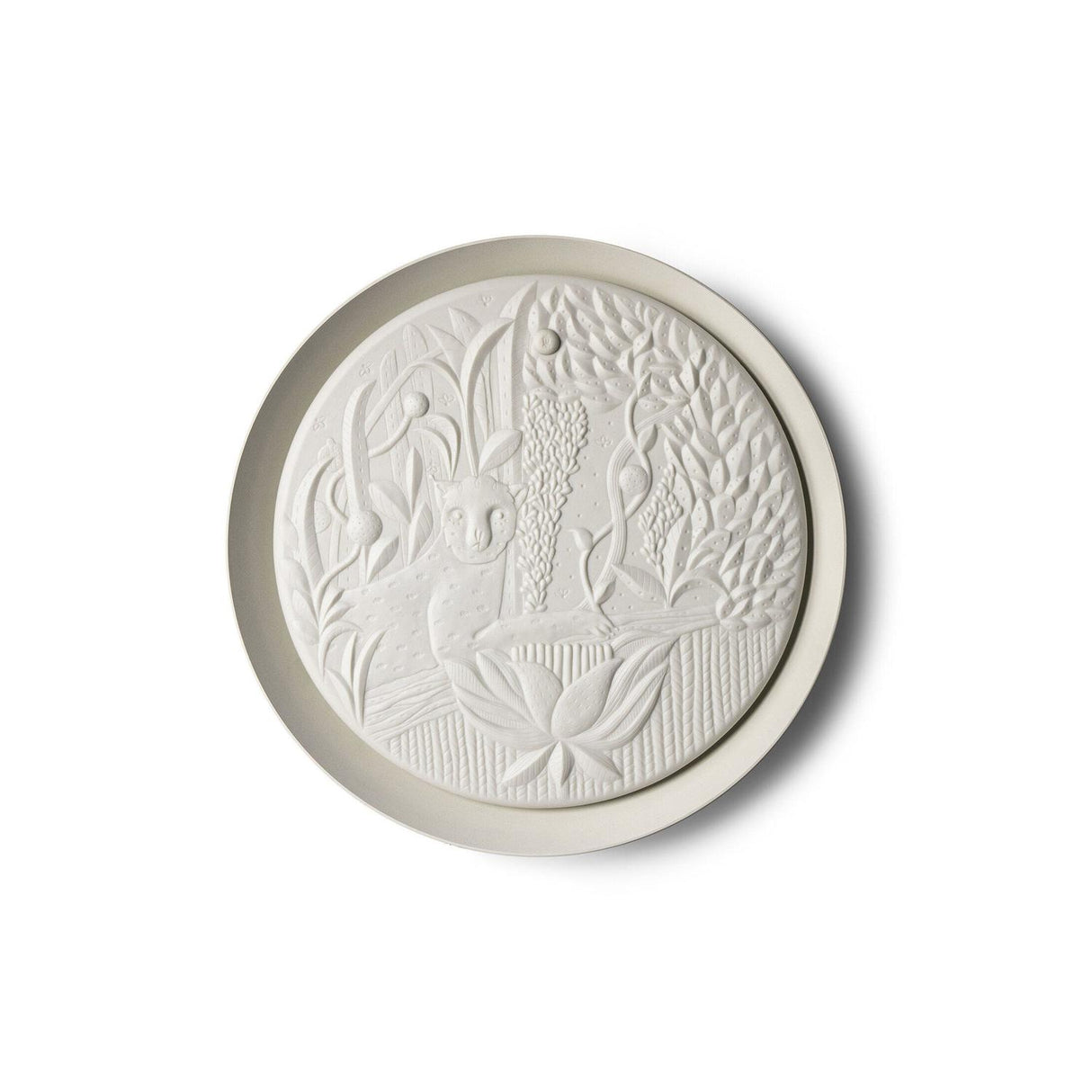 LLADRO' Giungla Applique Muro 40x40cm Porcellana