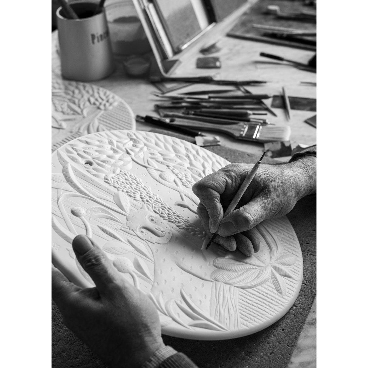 Lladró Giungla Applique Muro 40x40cm Porcellana