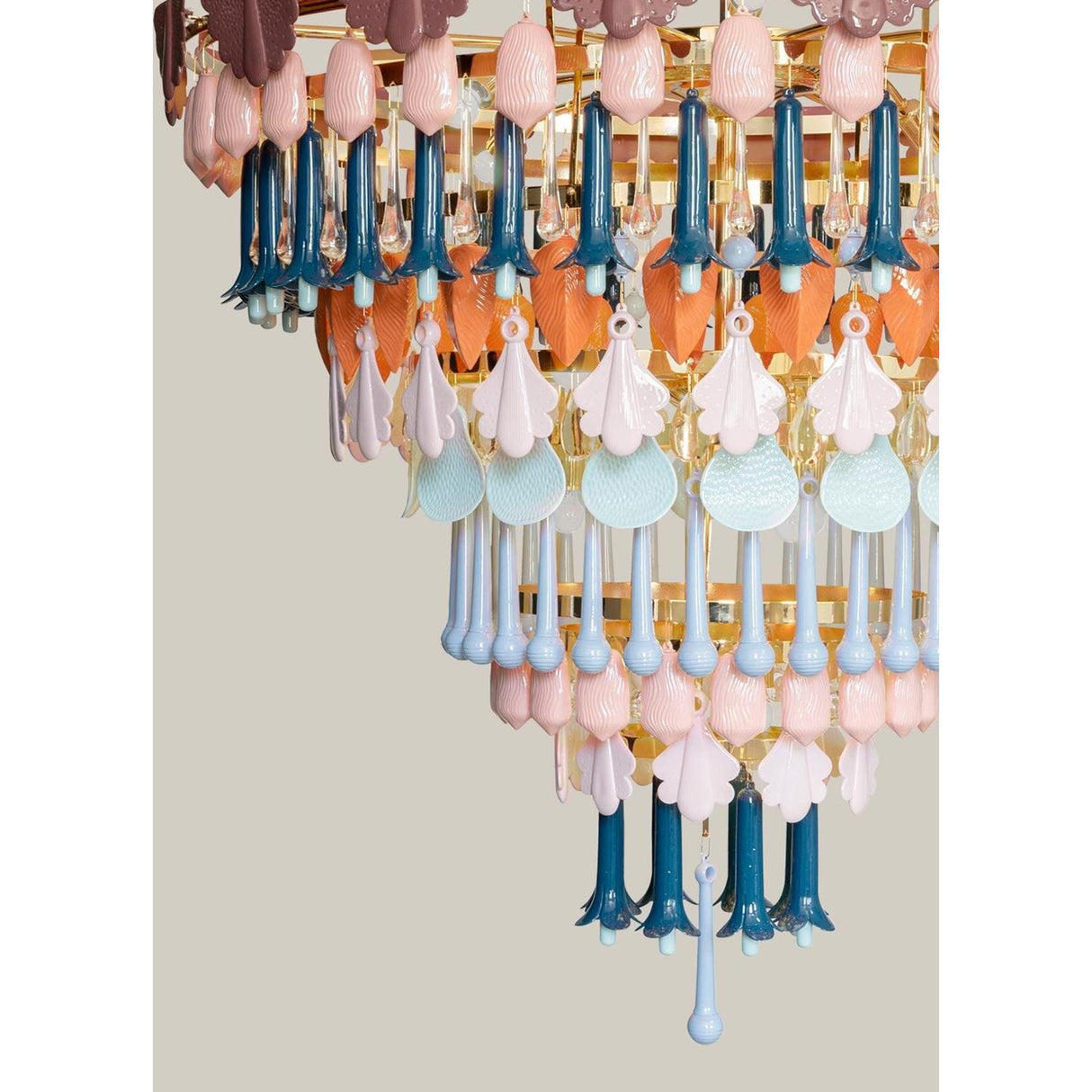 Lladró Chandelier Seasons 100 cm Autunno 118x100cm Porcellana