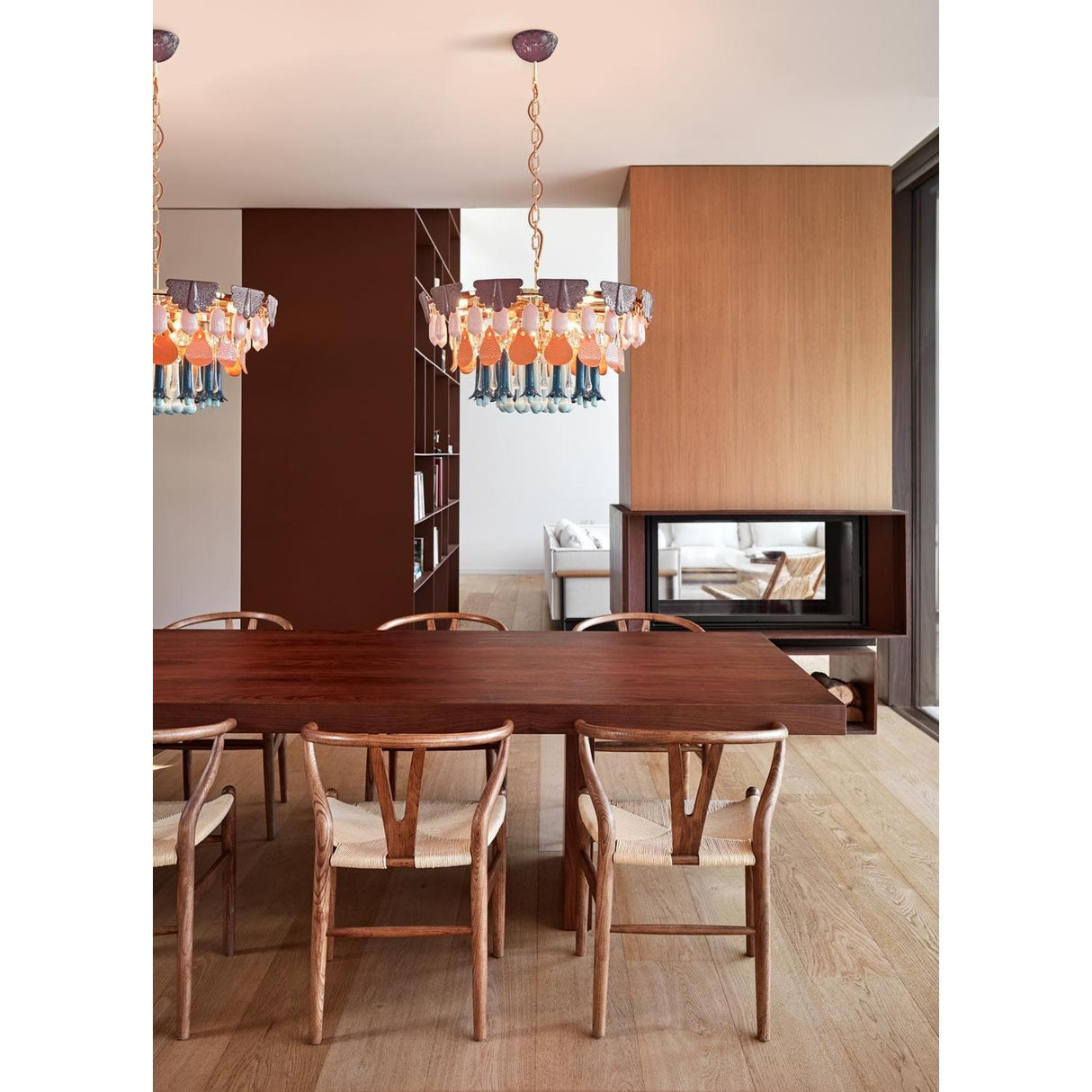 Lladró Plafoniera Seasons 70 cm Autunno 48x70cm Porcellana