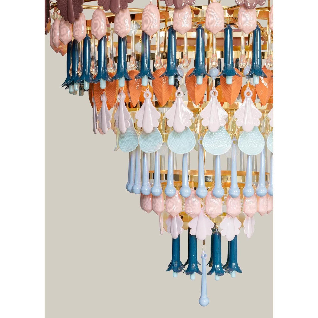 LLADRO' Chandelier Seasons 140 cm Autunno 136x140cm Porcellana