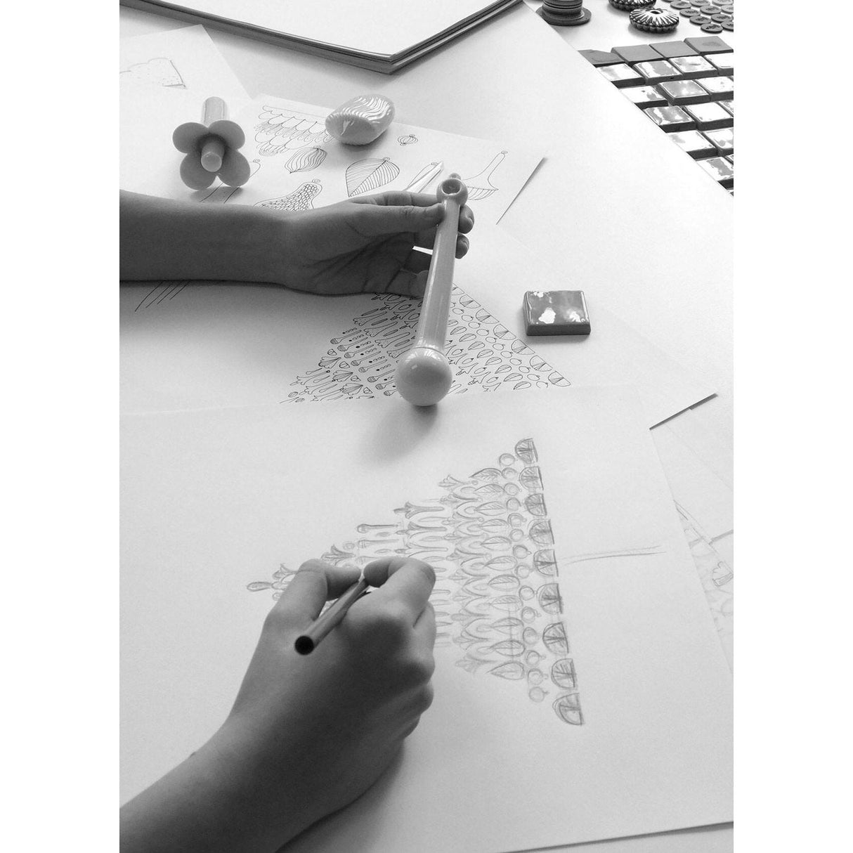 LLADRO' Chandelier Seasons 140 cm Autunno 136x140cm Porcellana