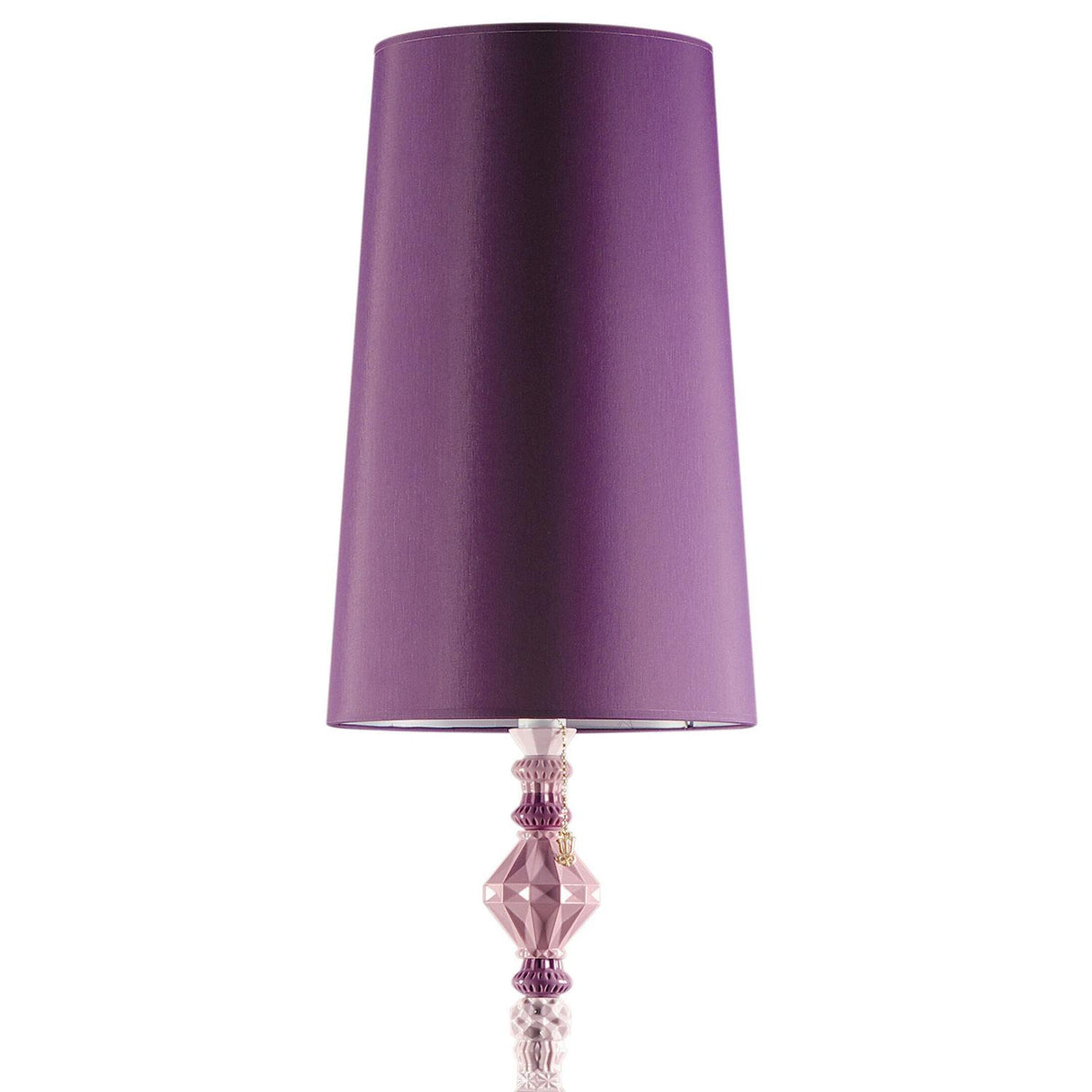 LLADRO' Lampada da Terra Belle De Nuit II Rosa 181x32cm Porcellana