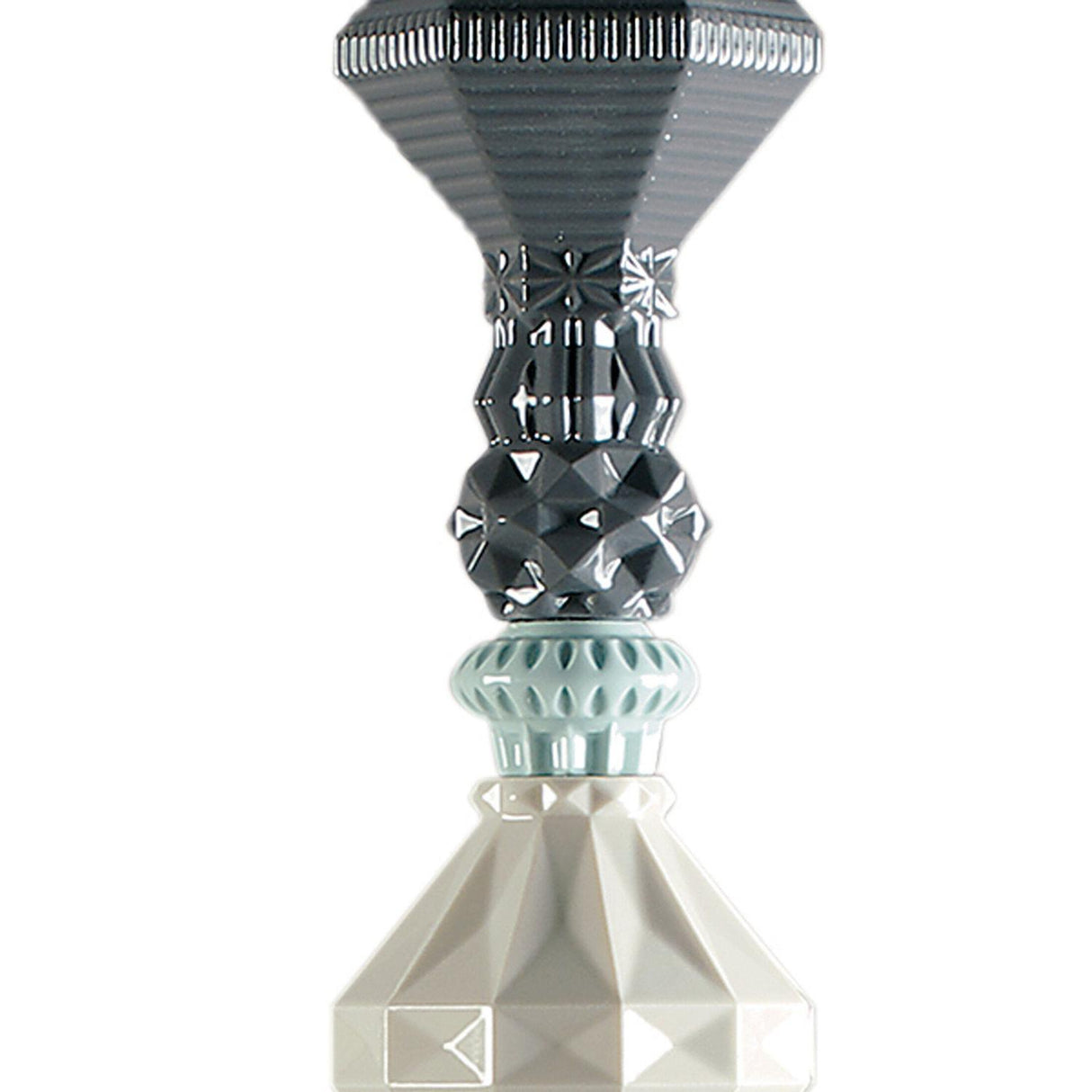 LLADRO' Lampadario Belle De Nuit II Nero 170x23cm Porcellana