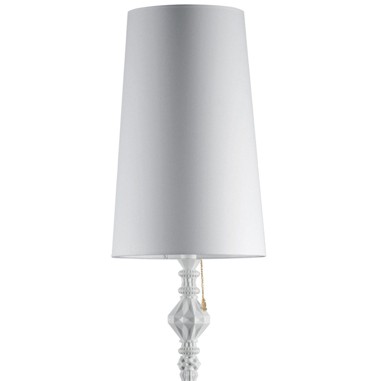 Lladró Lampada da Terra Belle De Nuit II Bianco 181x32cm Porcellana