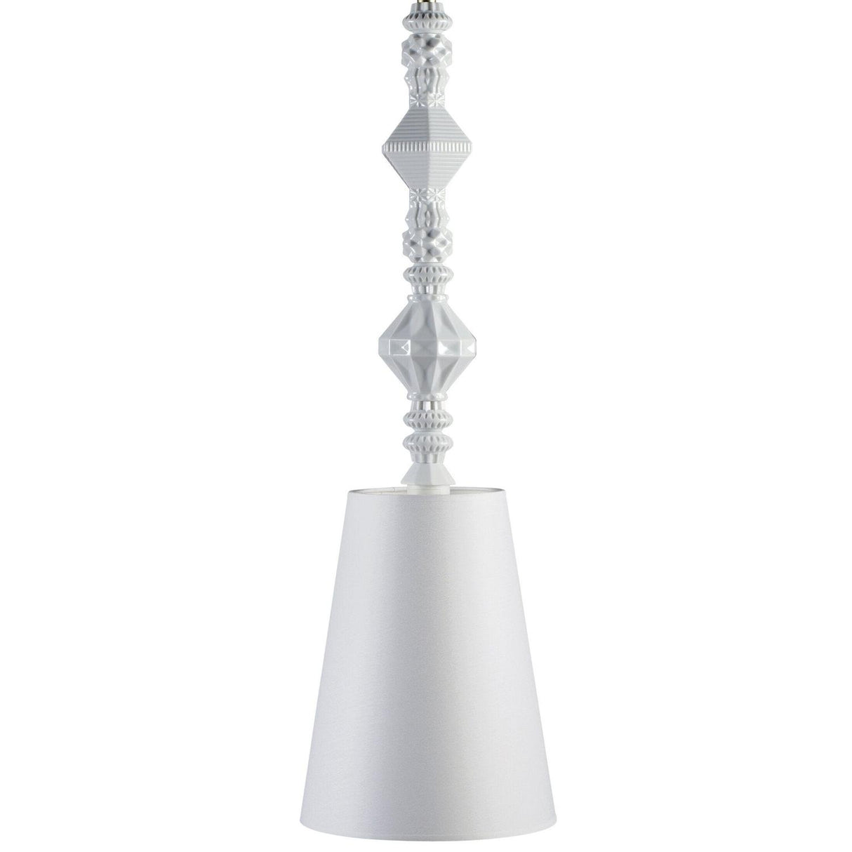 Lladró Lampadario Belle De Nuit II Bianco 170x23cm Porcellana