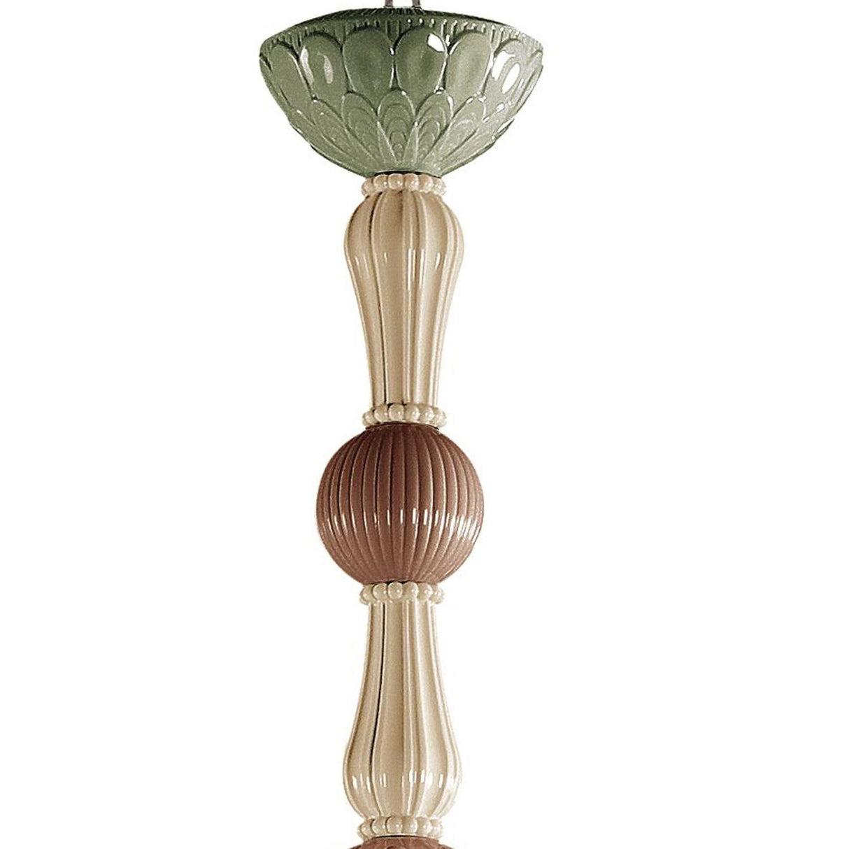 LLADRO' Chandelier Ivy And Seed 16 Luci Modello Grande Spezie 148x150cm Porcellana