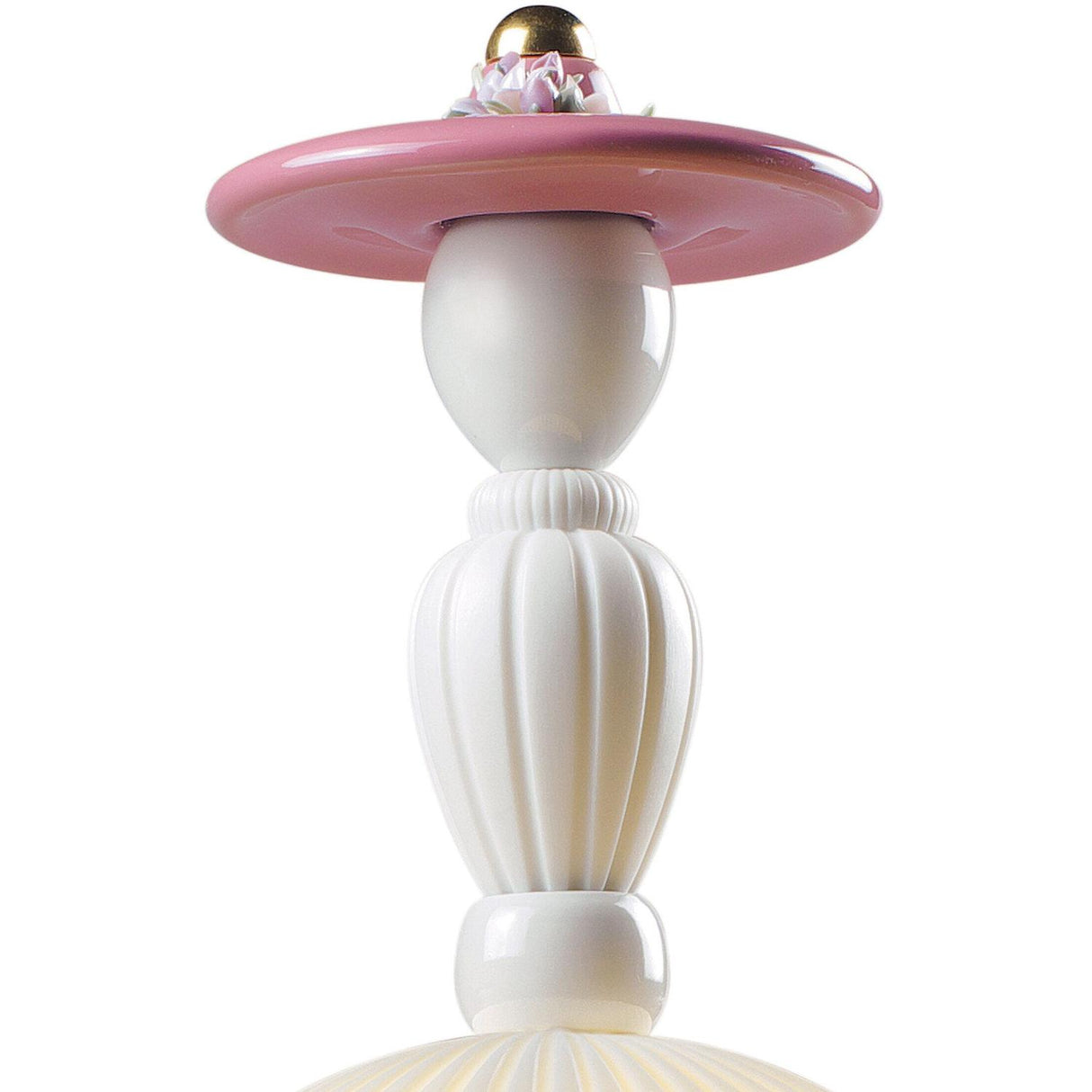 LLADRO' Lampada da Tavolo Mademoiselle Elisabeth 34x26cm Porcellana