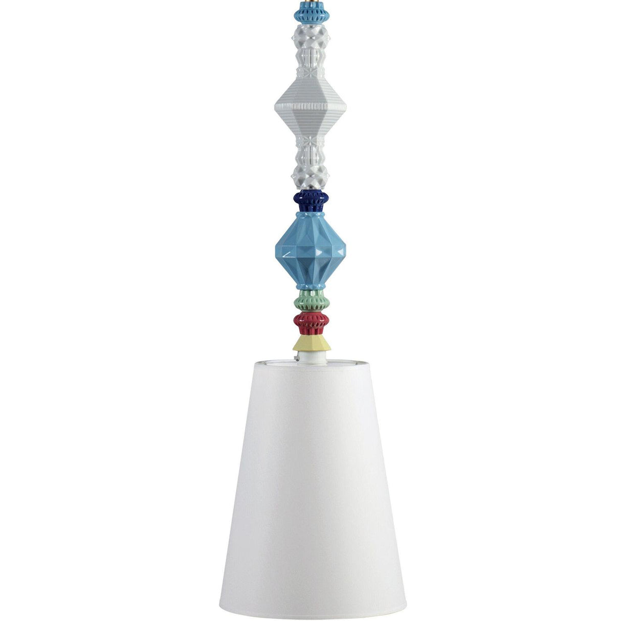 Lladró Lampadario Belle De Nuit II Multicolore 170x23cm Porcellana