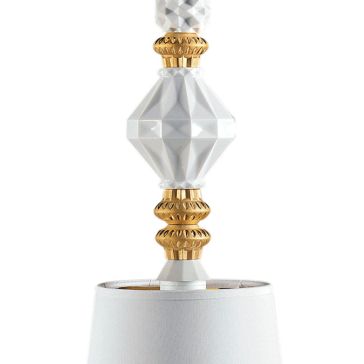 Lladró Lampadario Belle De Nuit II Lustro Oro 170x23cm Porcellana