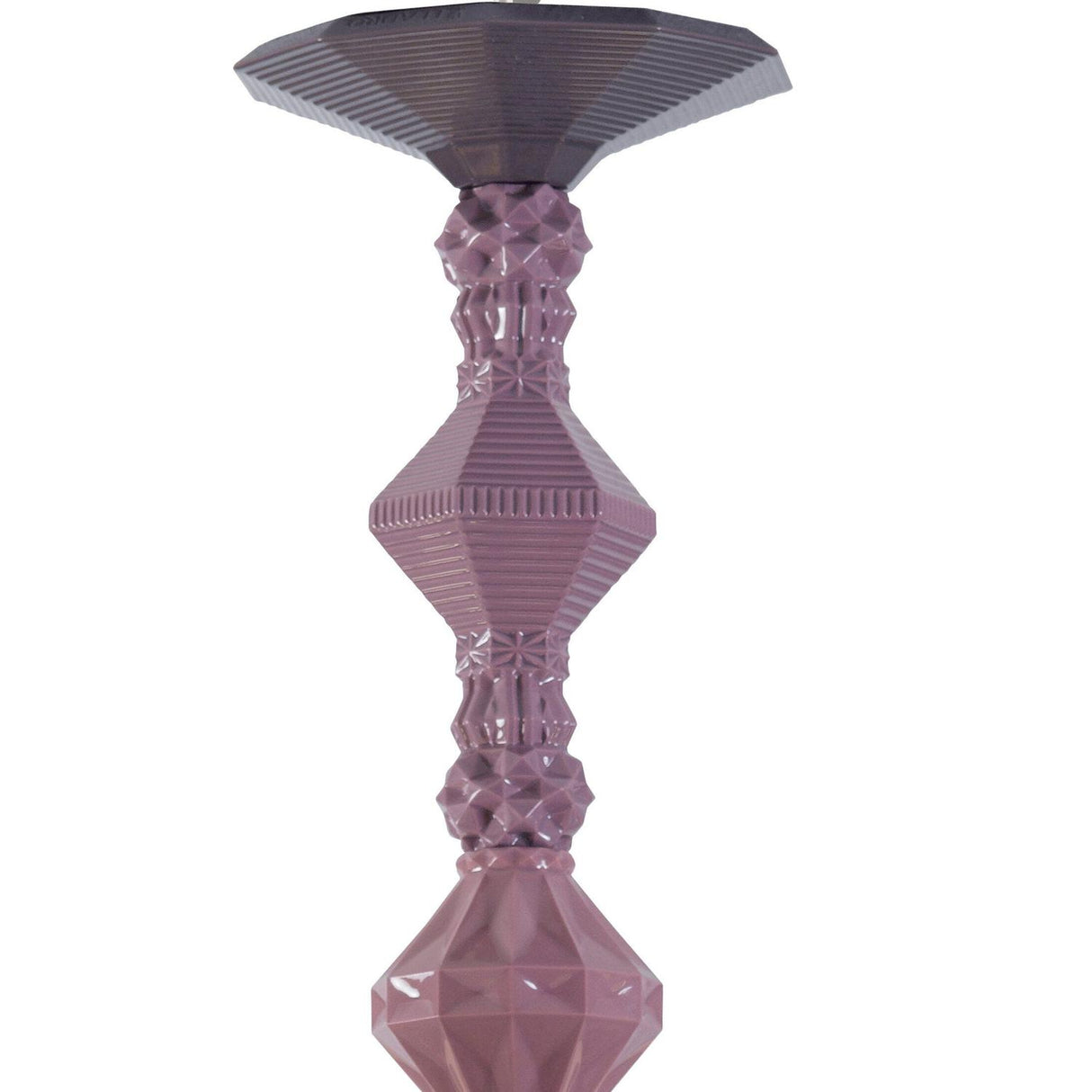 Lladró Chandelier Belle De Nuit 12 Luci Rosa 100x65cm Porcellana
