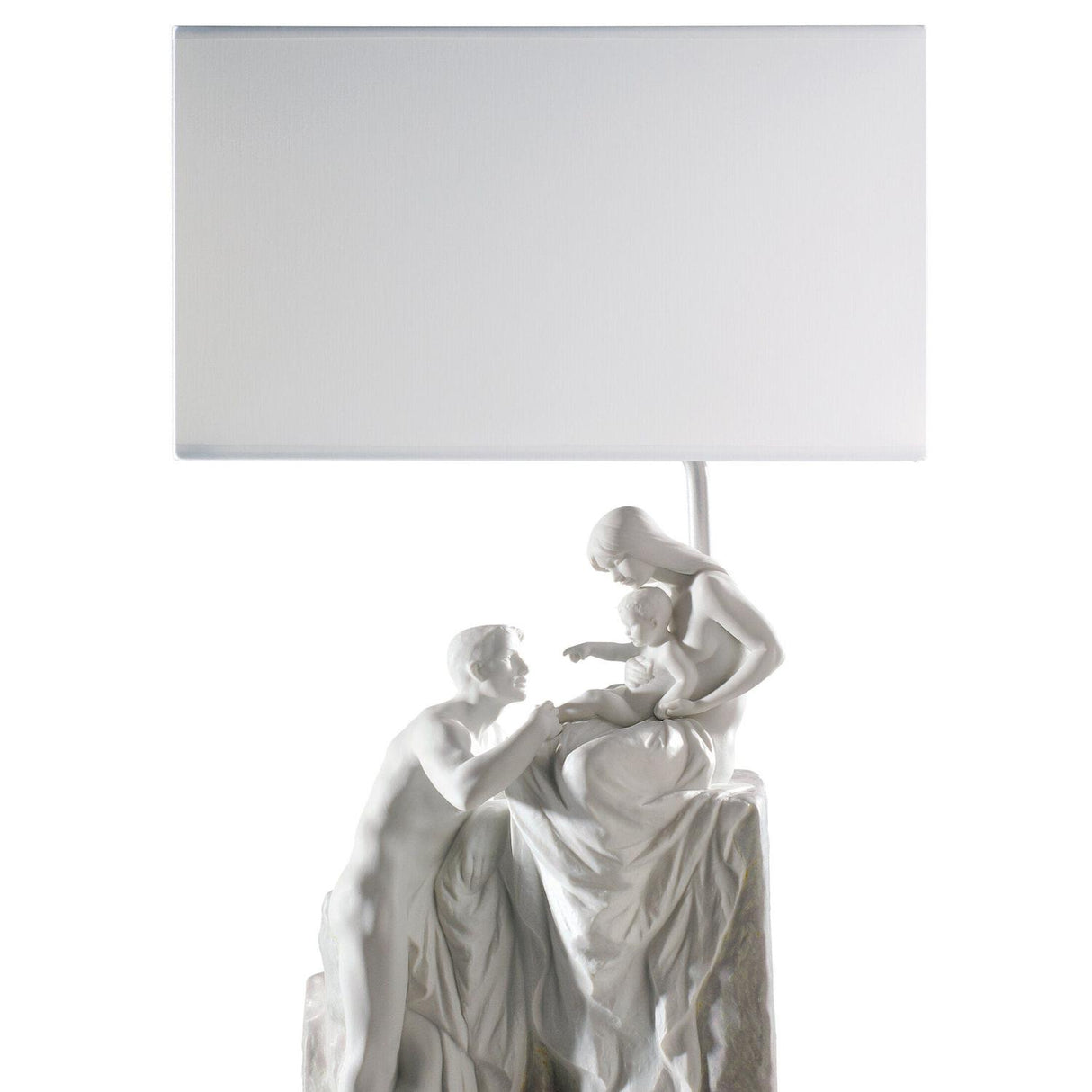 LLADRO' Lampada da Tavolo Famiglia 63x35cm Porcellana