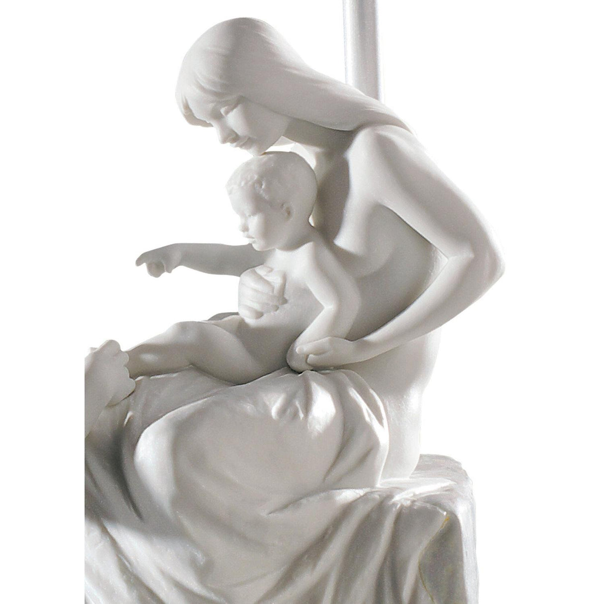 LLADRO' Lampada da Tavolo Famiglia 63x35cm Porcellana
