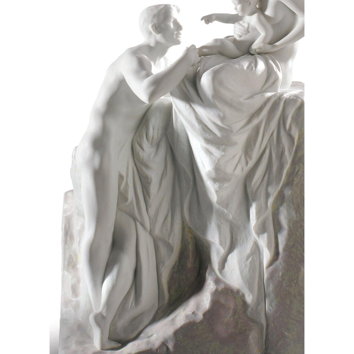 LLADRO' Lampada da Tavolo Famiglia 63x35cm Porcellana