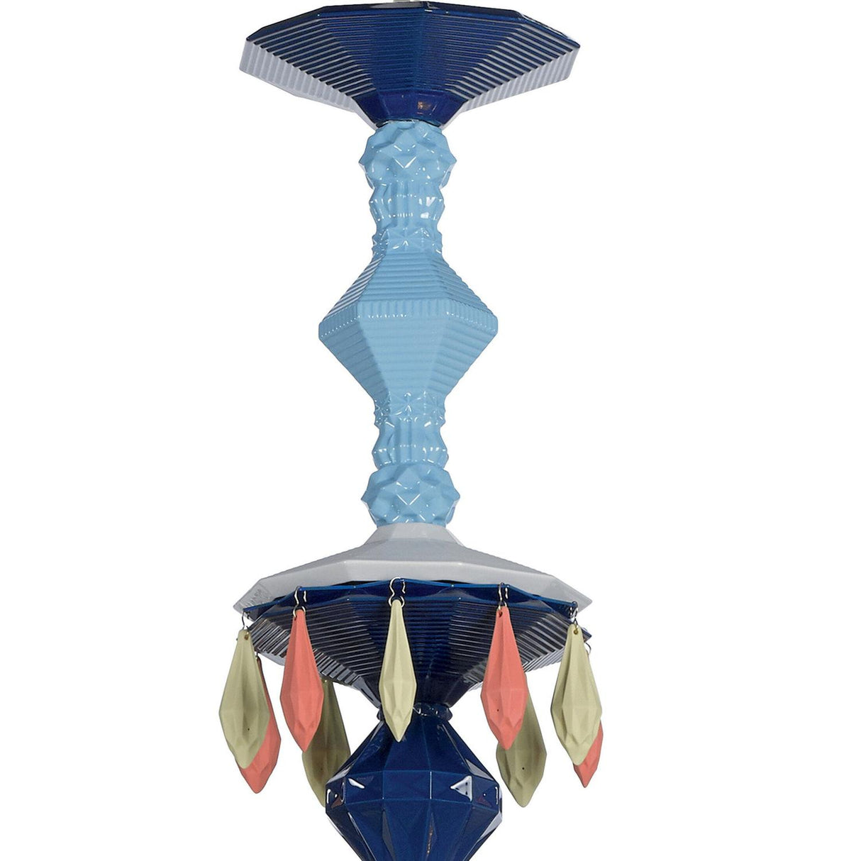 Lladró Chandelier Belle De Nuit 40 Luci Multicolore 150x100cm Porcellana