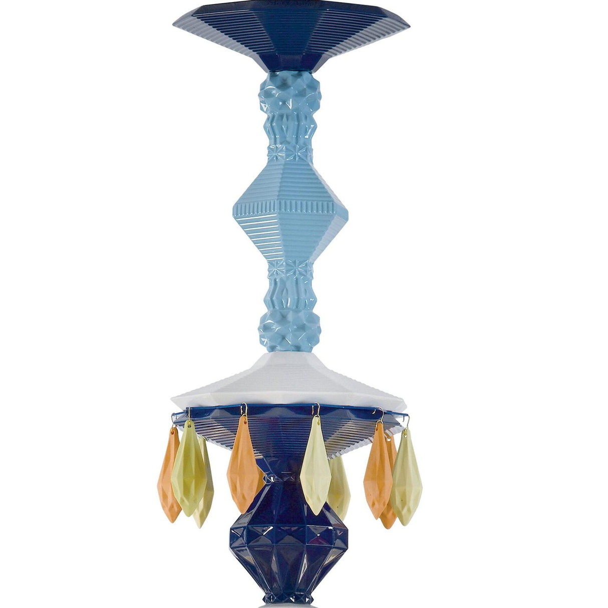 Lladró Chandelier Belle De Nuit 24 Luci Multicolore 125x80cm Porcellana