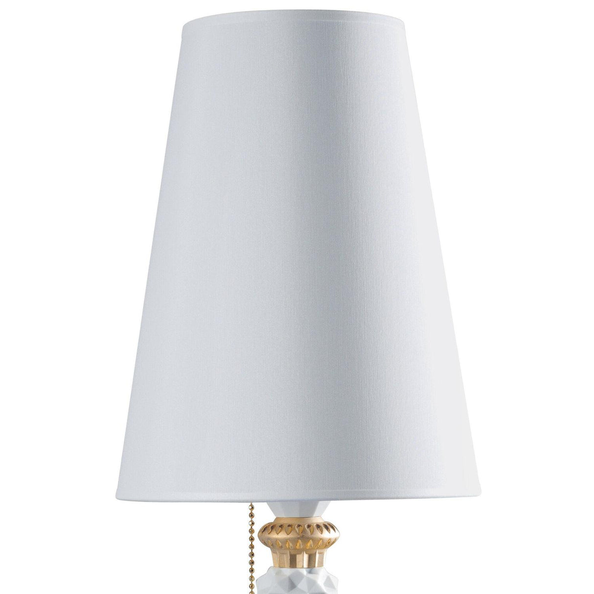 LLADRO' Lampada da Tavolo Belle De Nuit Lustro Oro 57x20cm Porcellana