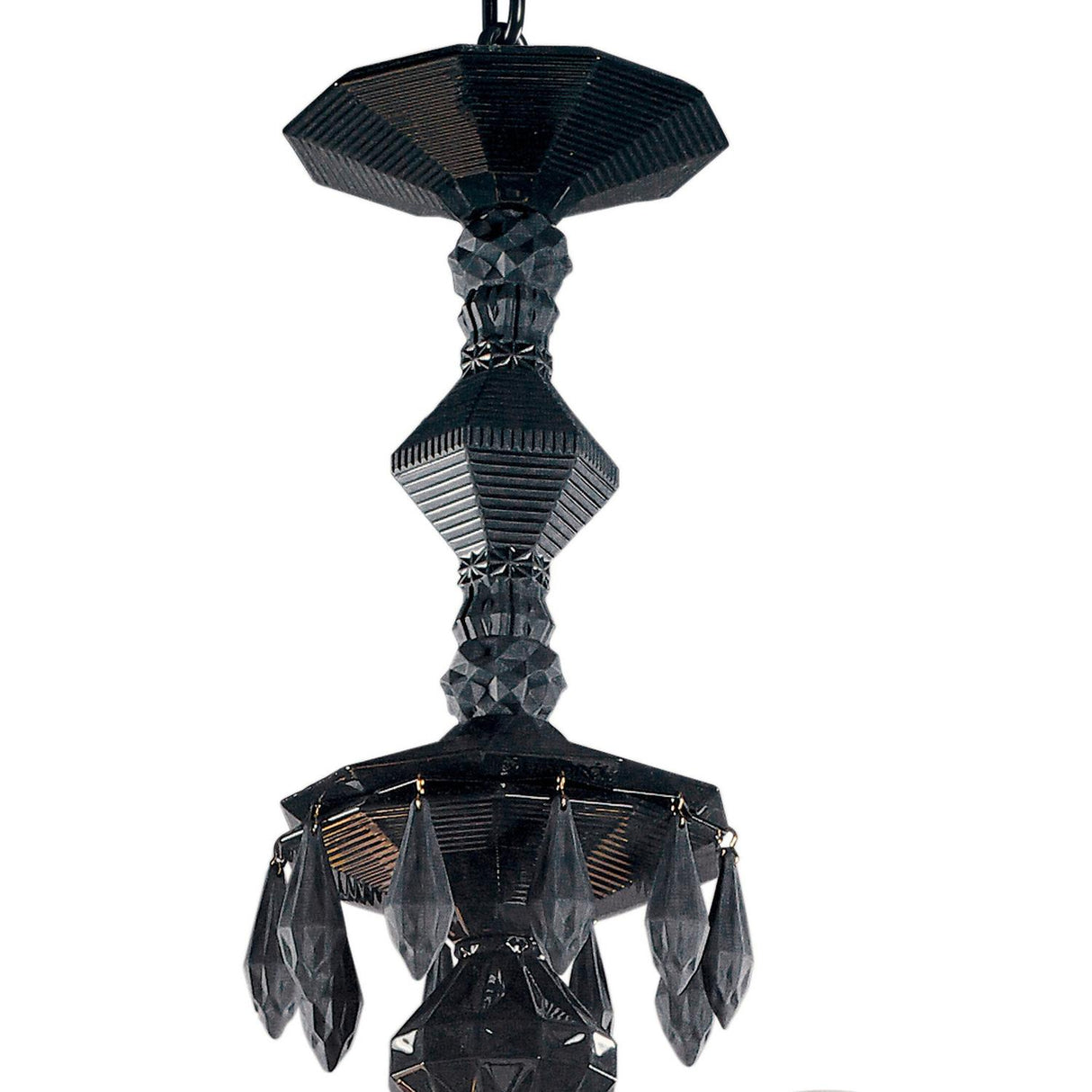 Lladró Chandelier Belle De Nuit 24 Luci Nero Assoluto 125x80cm Porcellana