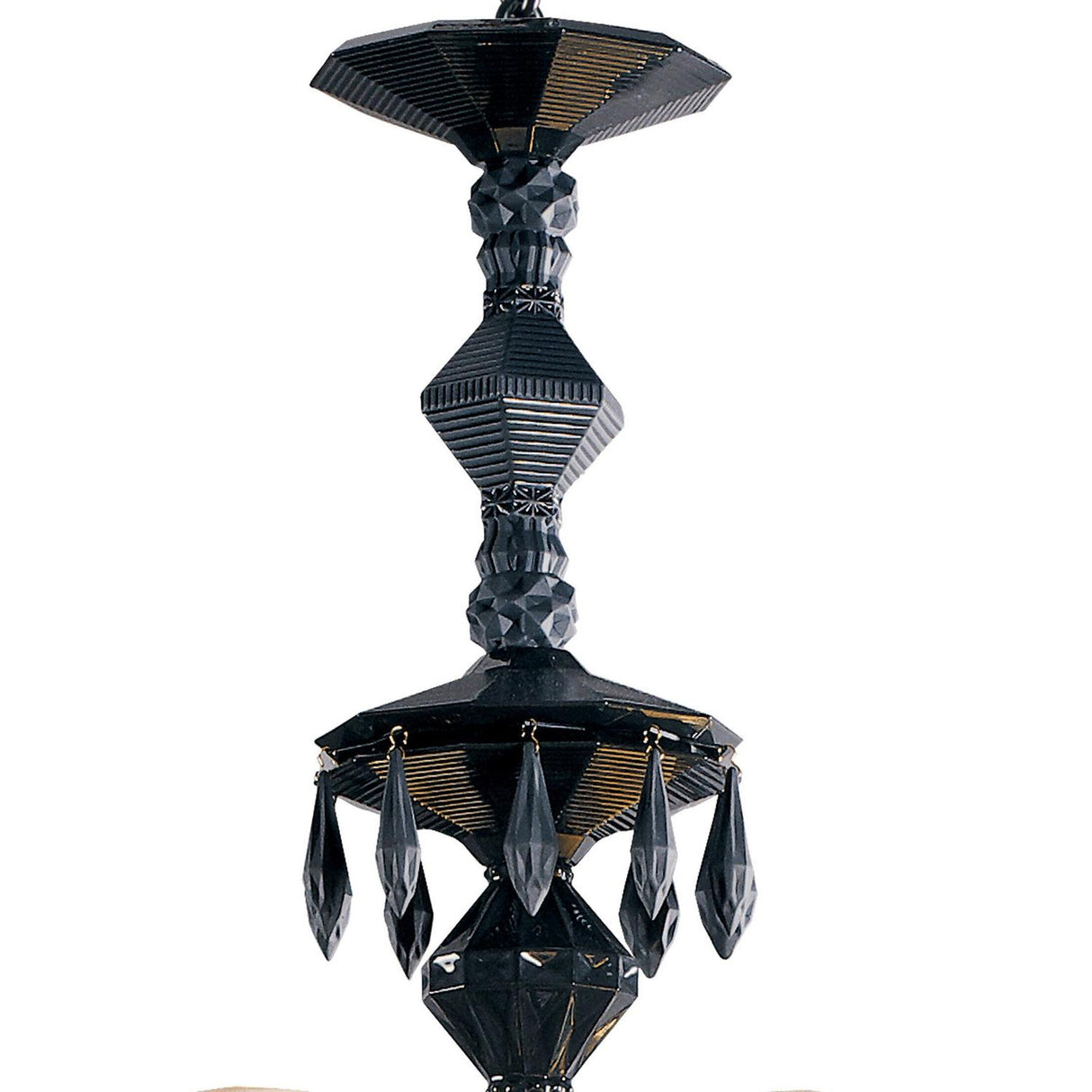 LLADRO' Chandelier Belle De Nuit 40 Luci Nero Assoluto 150x100cm Porcellana