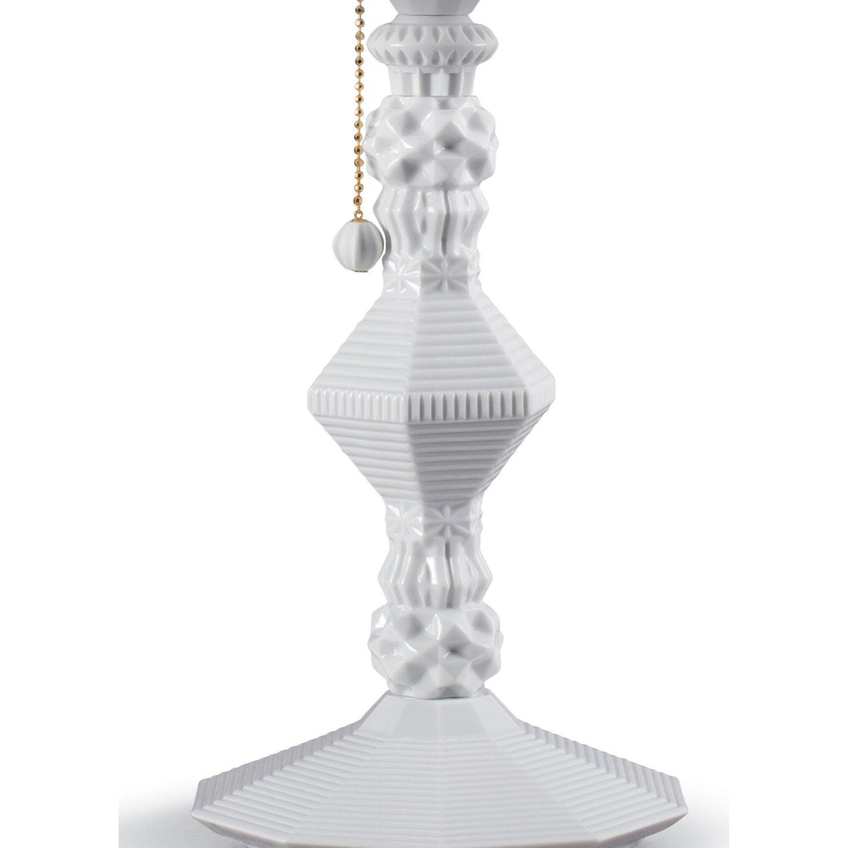 LLADRO' Lampada da Tavolo Belle De Nuit Bianco 57x20cm Porcellana