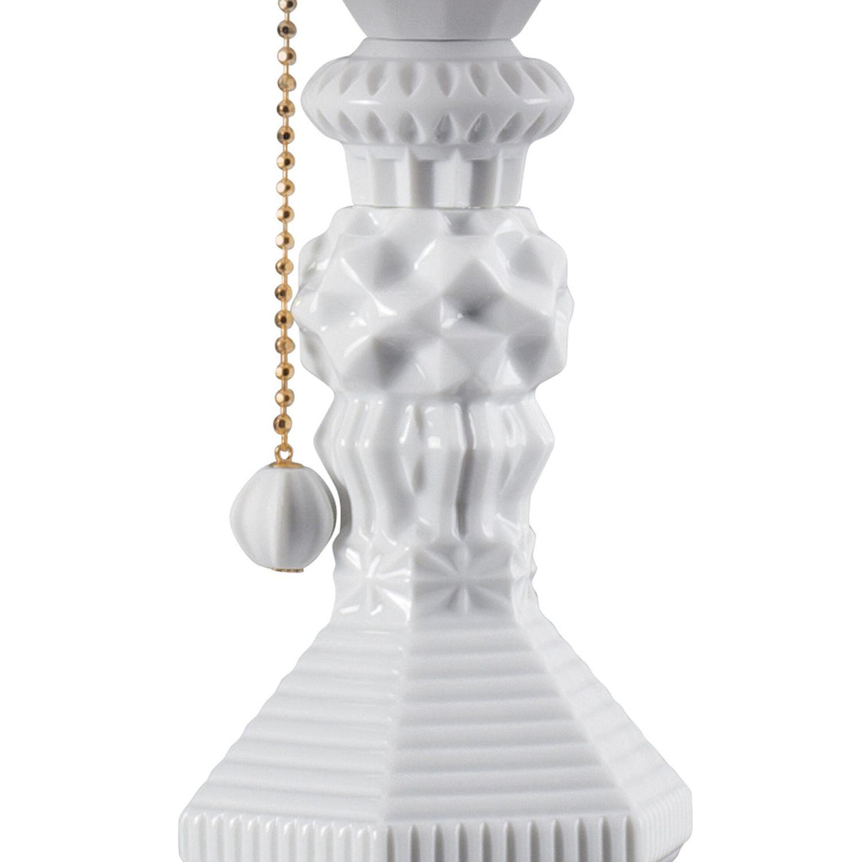 LLADRO' Lampada da Tavolo Belle De Nuit Bianco 57x20cm Porcellana