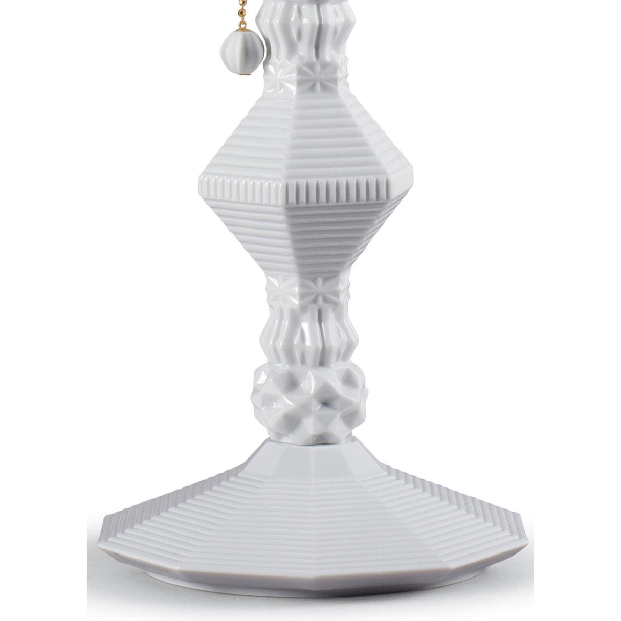 LLADRO' Lampada da Tavolo Belle De Nuit Bianco 57x20cm Porcellana