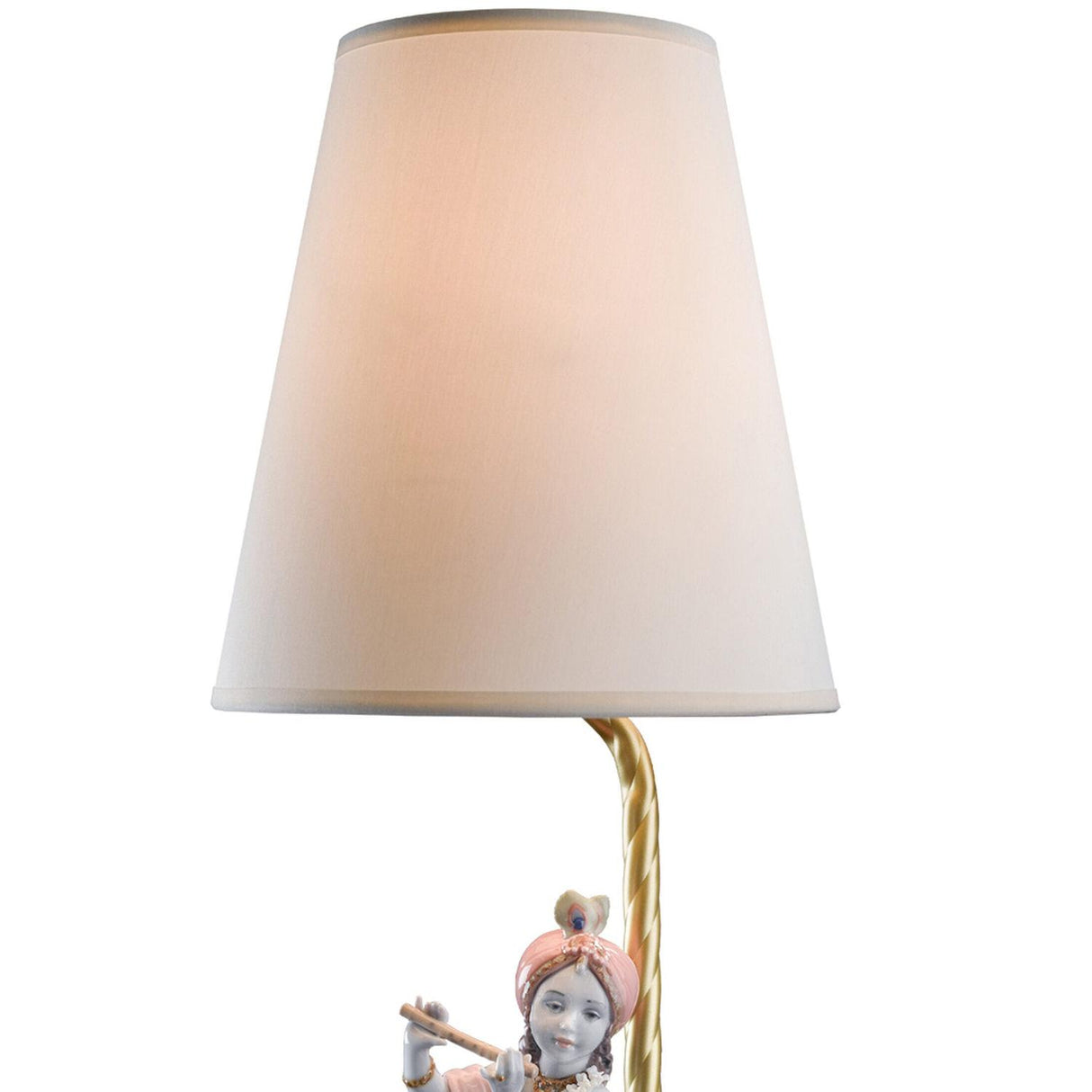 LLADRO' Lampada da Tavolo Piccolo Lord Krishna 52x20cm Porcellana