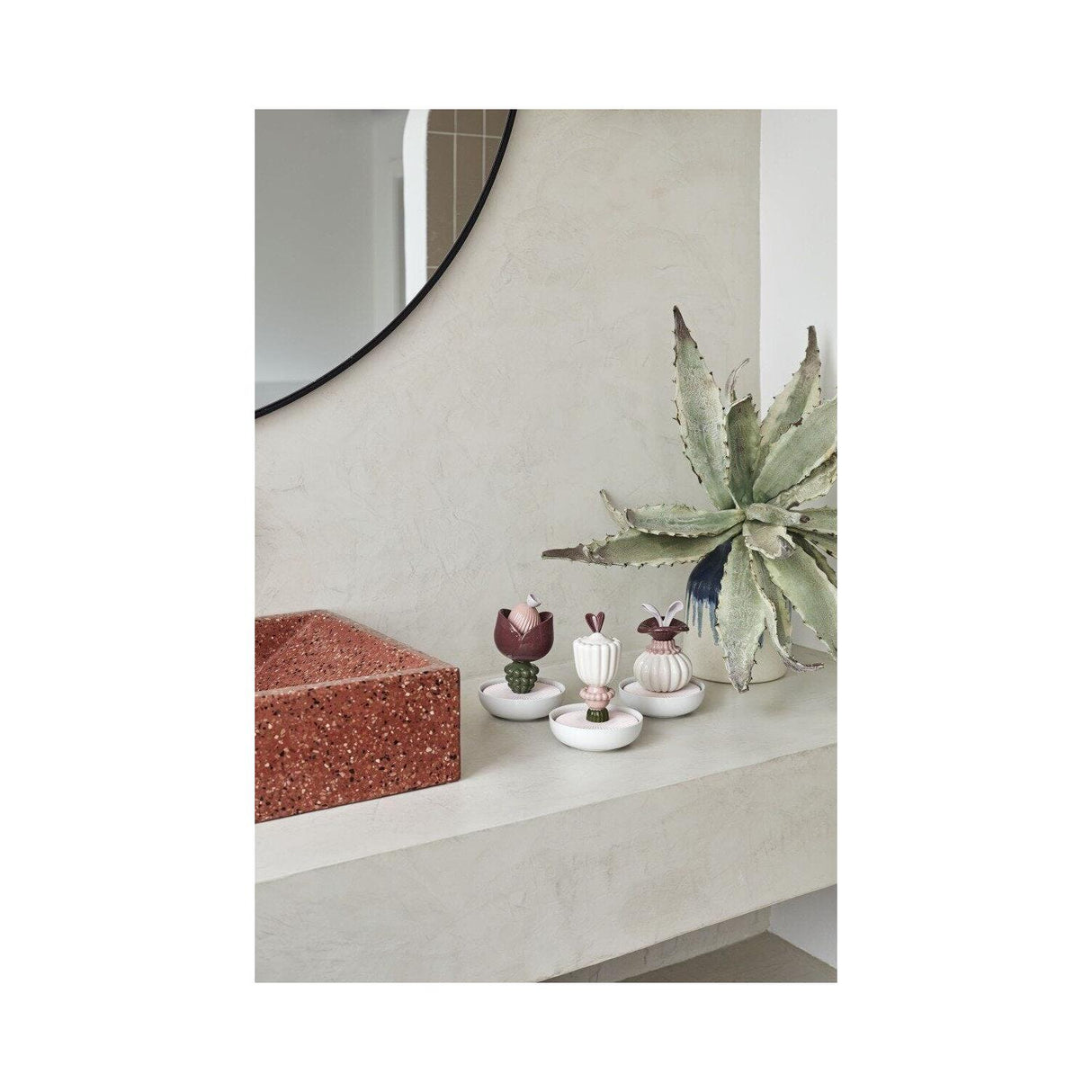 LLADRO' Diffusore di Profumo Fiore Immaginario III Gardens Of Valencia 17x11cm Porcellana