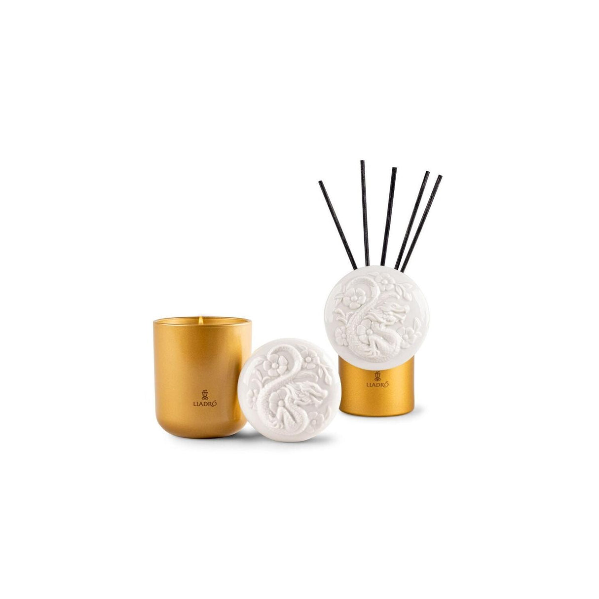LLADRO' Diffusore Profumo Drago Redwood Fire 21x9cm Porcellana