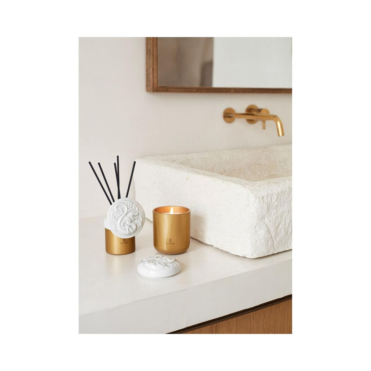 Lladró Diffusore Profumo Drago Redwood Fire 21x9cm Porcellana