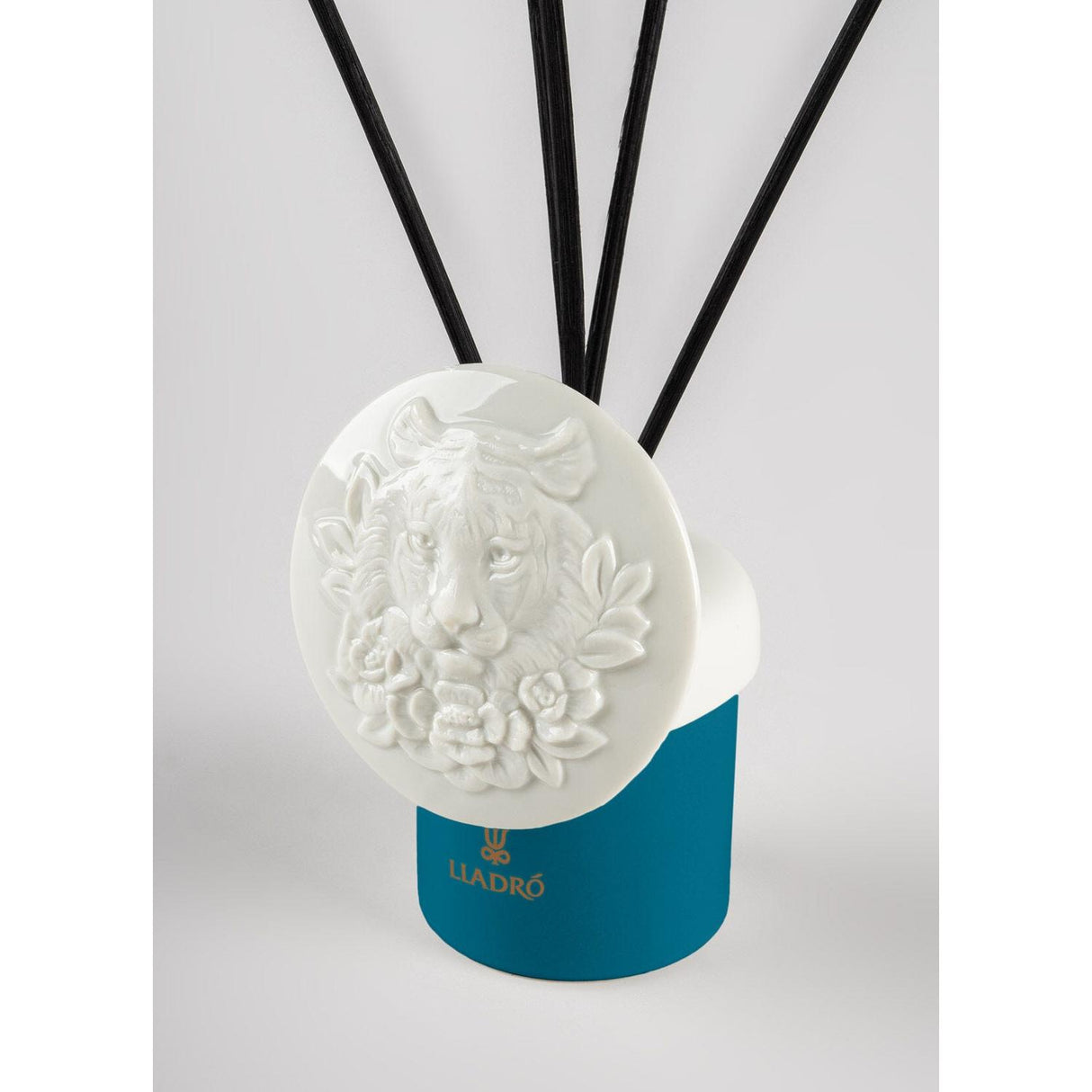 Lladró Diffusore Profumo Tigre Chiaro di Luna 21x9cm Porcellana