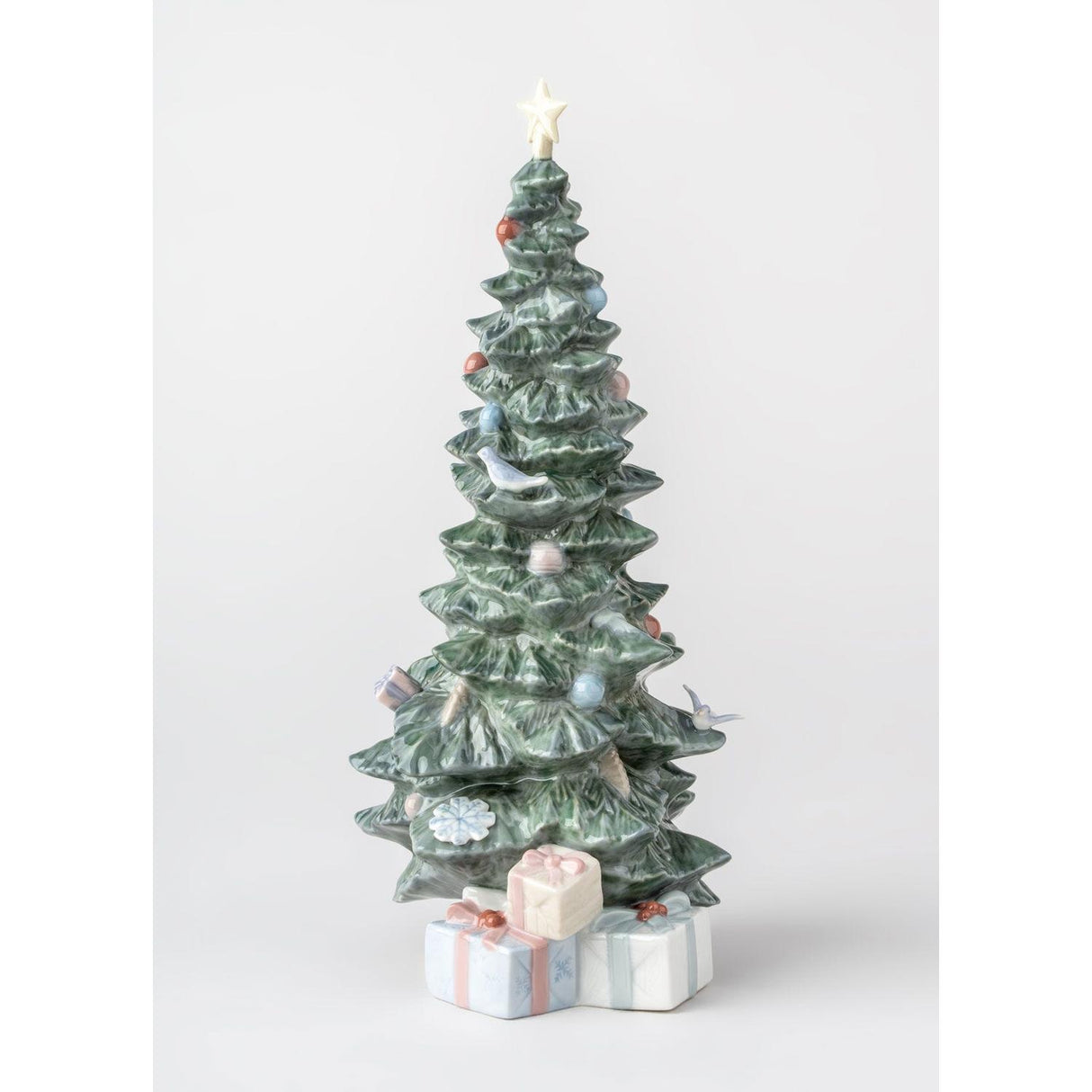 Lladró Figurina Albero di Natale con Regali 26x11cm Porcellana