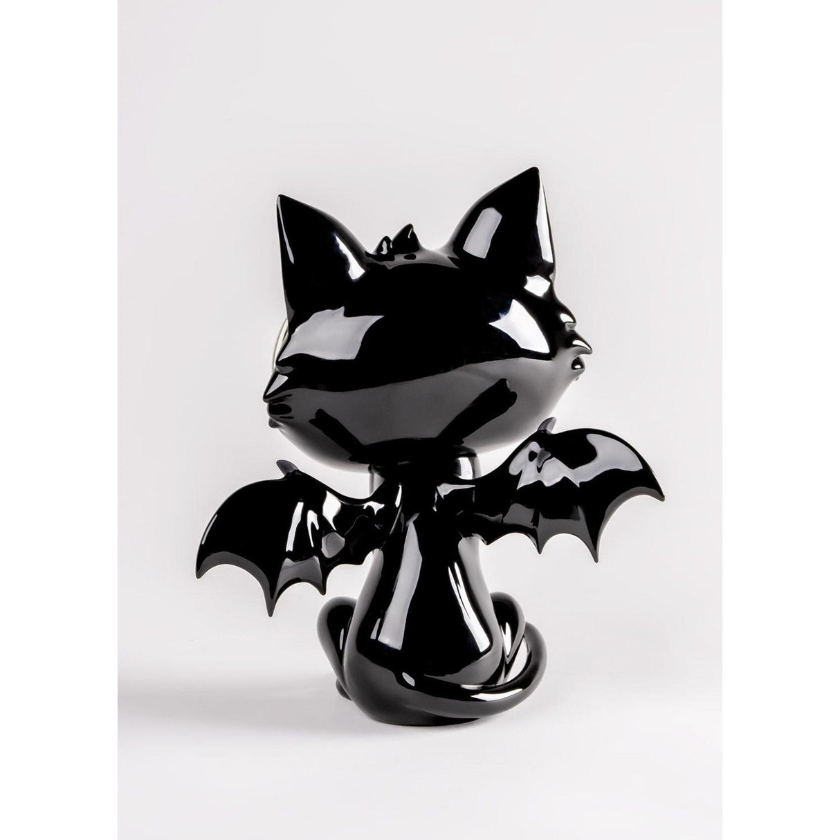 Lladró Scultura Little Devil Catserie Limitata 26x20cm Porcellana