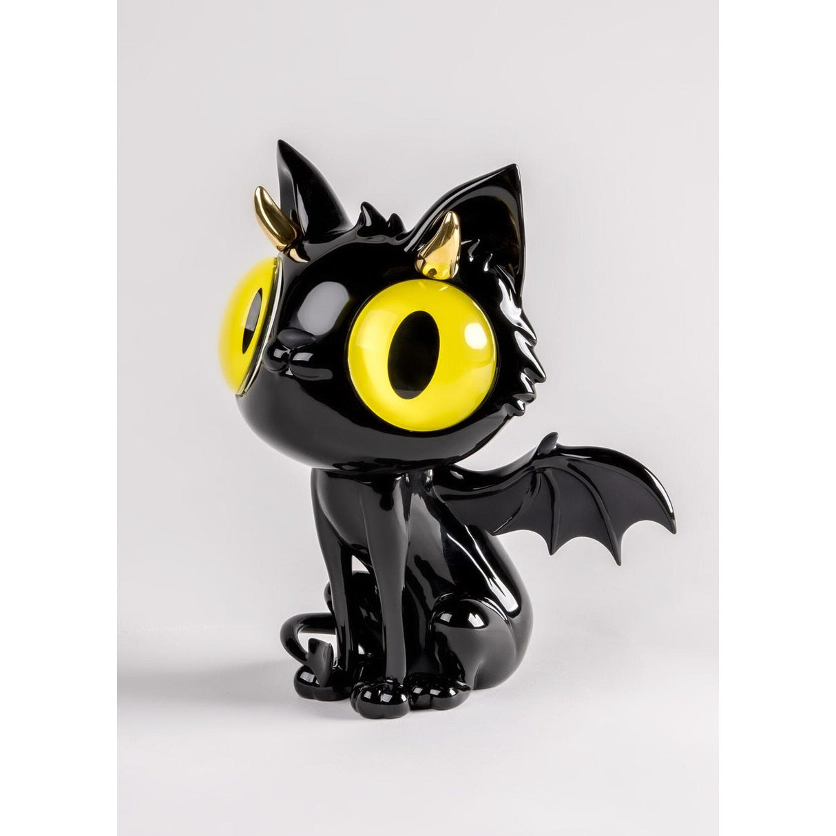 Lladró Scultura Little Devil Catserie Limitata 26x20cm Porcellana
