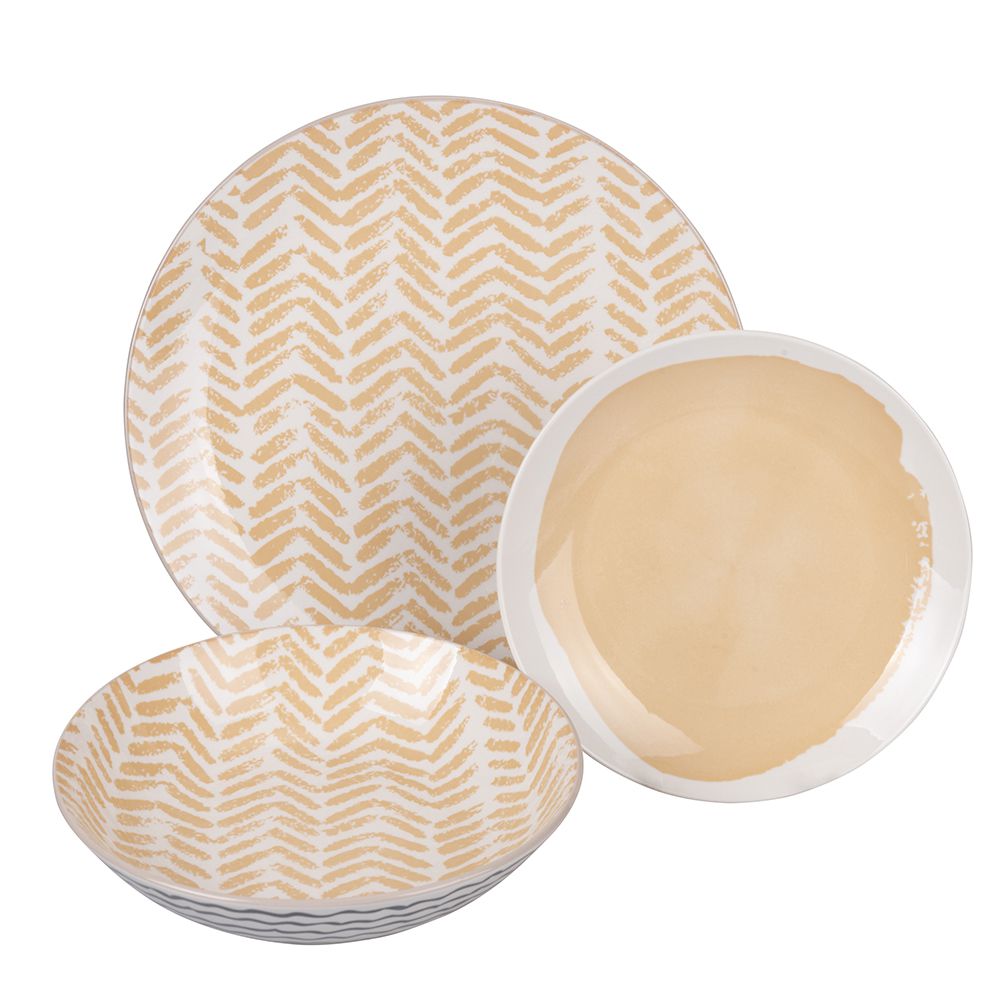 VILLA D'ESTE HOME TIVOLI Soho Servizio Tavola Piatti Set 18 Pezzi Porcellana