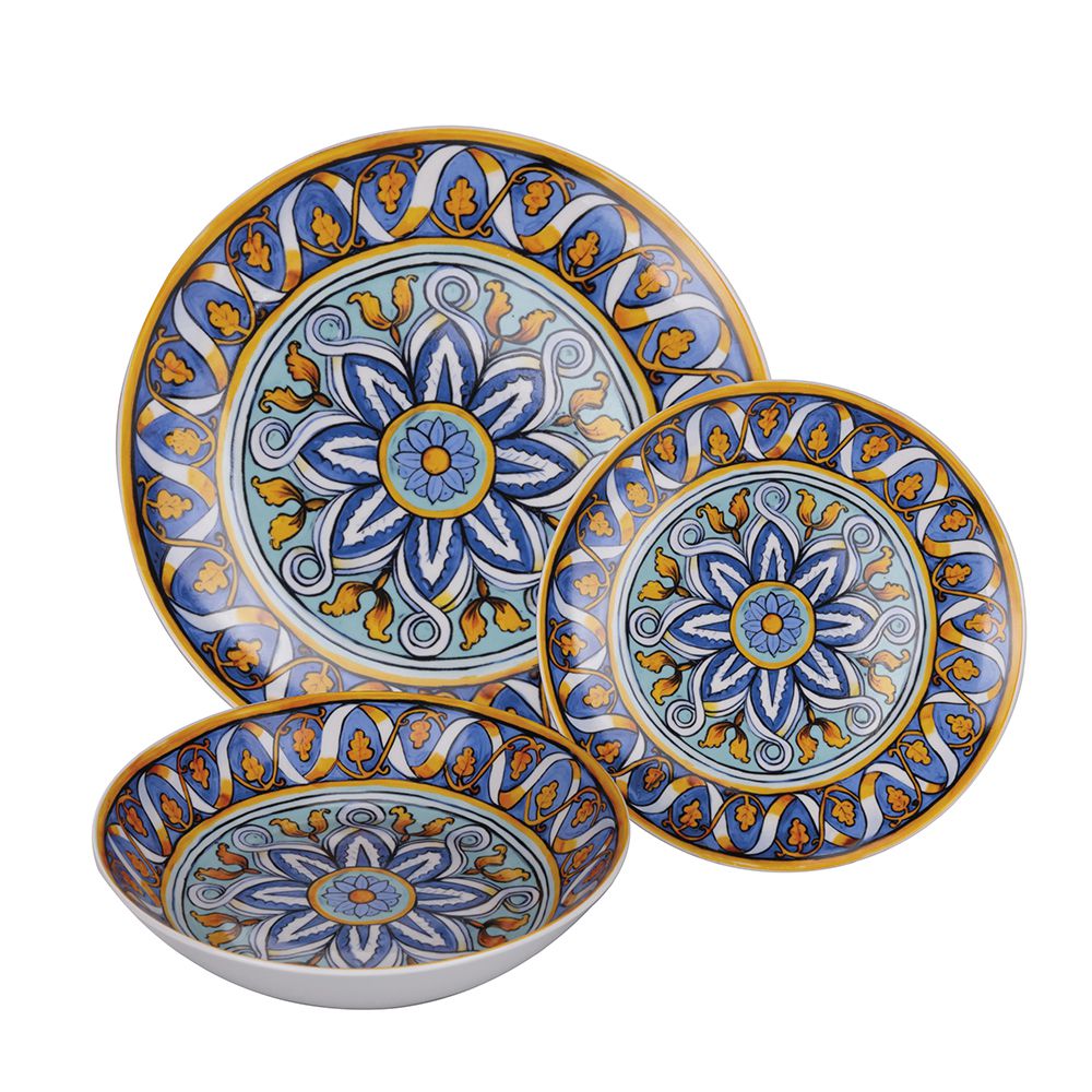 VILLA D'ESTE HOME TIVOLI La Tradizione Servizio Tavola Piatti Set 18 Pezzi Porcellana