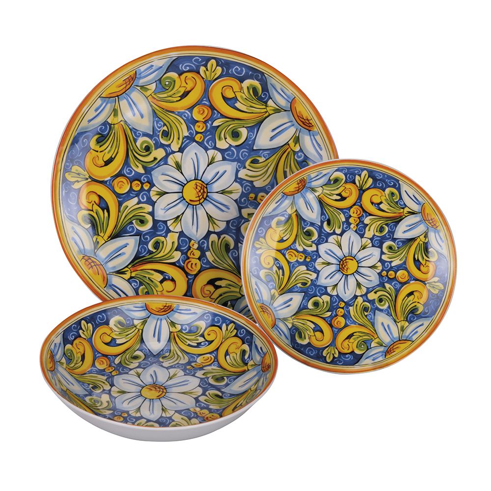 VILLA D'ESTE HOME TIVOLI La Tradizione Servizio Tavola Piatti Set 18 Pezzi Porcellana