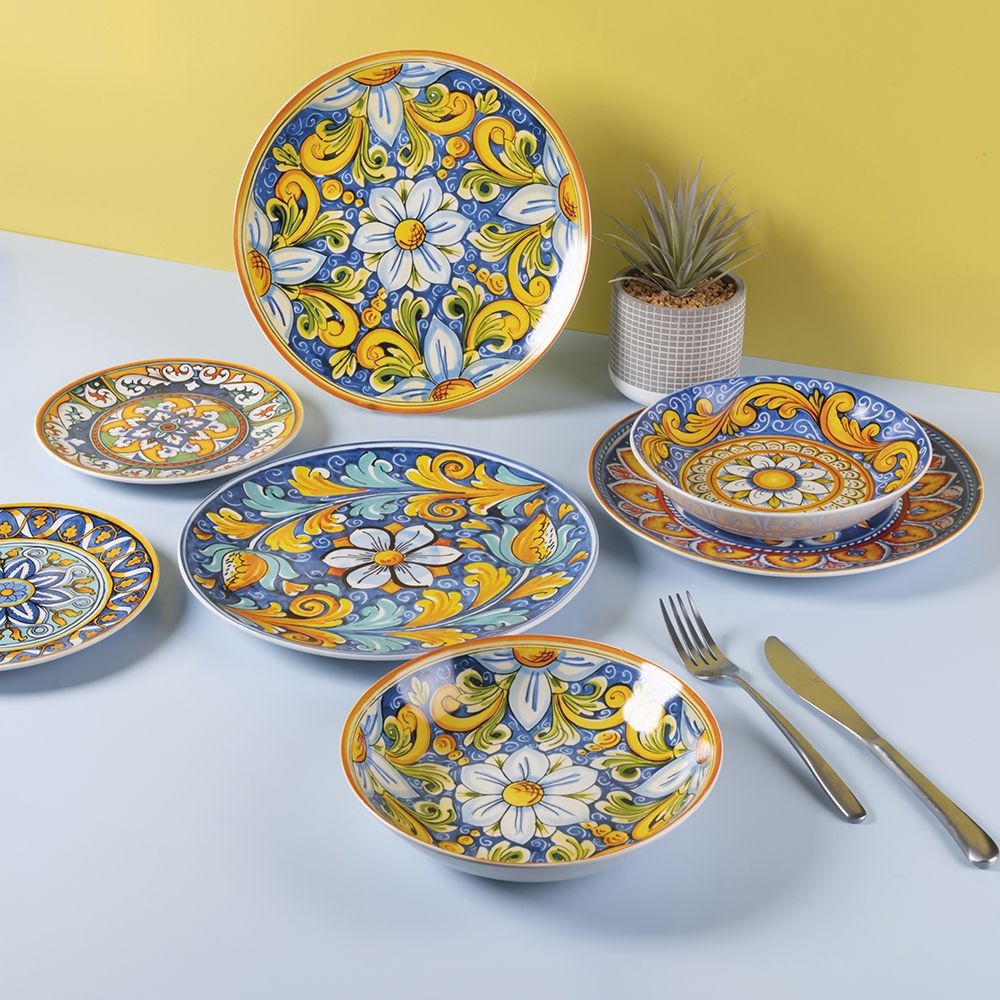 VILLA D'ESTE HOME TIVOLI La Tradizione Servizio Tavola Piatti Set 18 Pezzi Porcellana